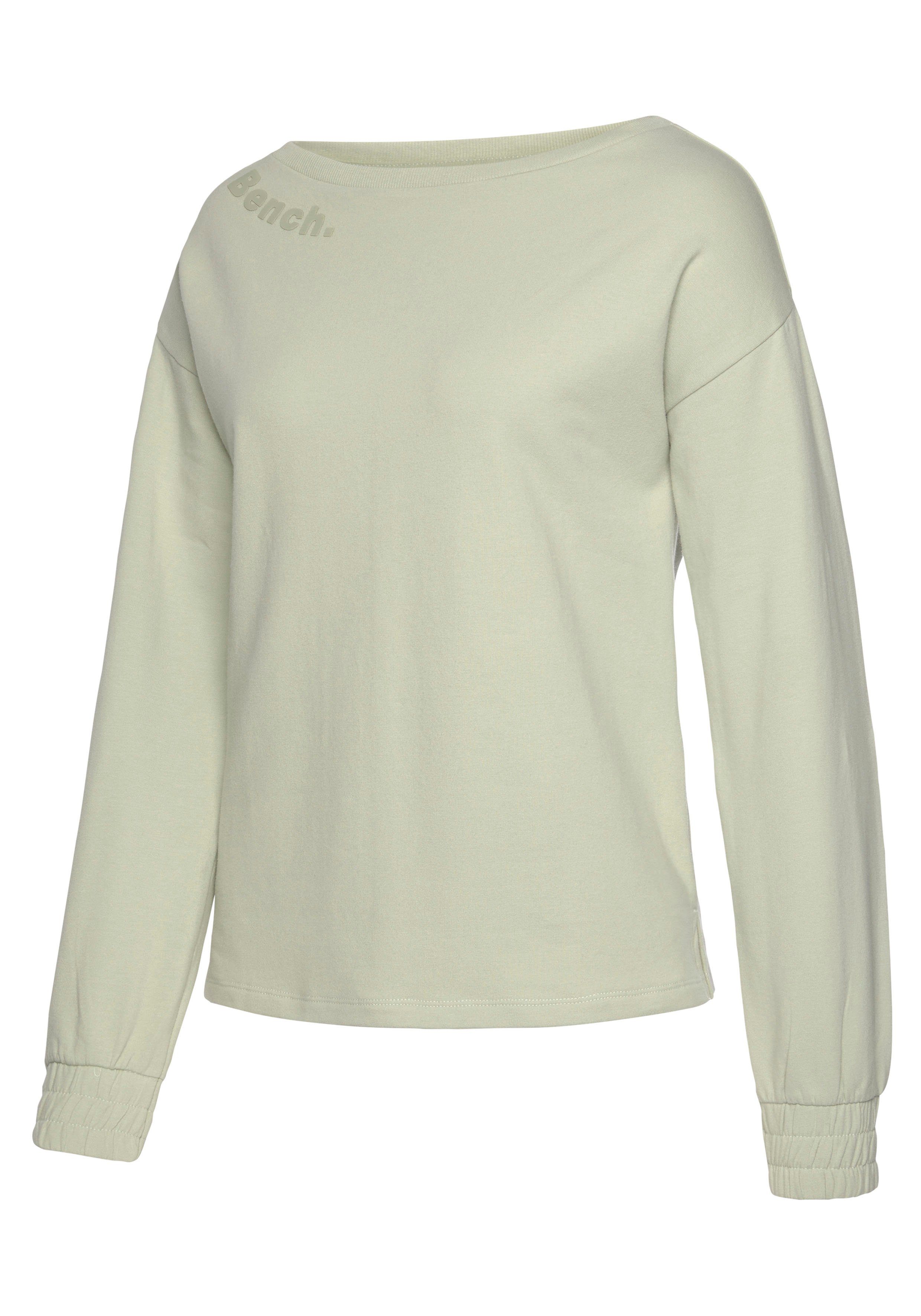 Bench. Loungewear Sweatshirt mit gerafften Ärmelbündchen, Loungeanzug