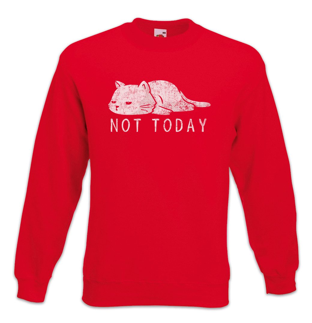 Urban Backwoods Sweatshirt Cat Not Today Sweatshirt Katze Liebe Cats Katzen Kitty Kitten Fun (1-tlg) Sucht Love Chat Faulenzer