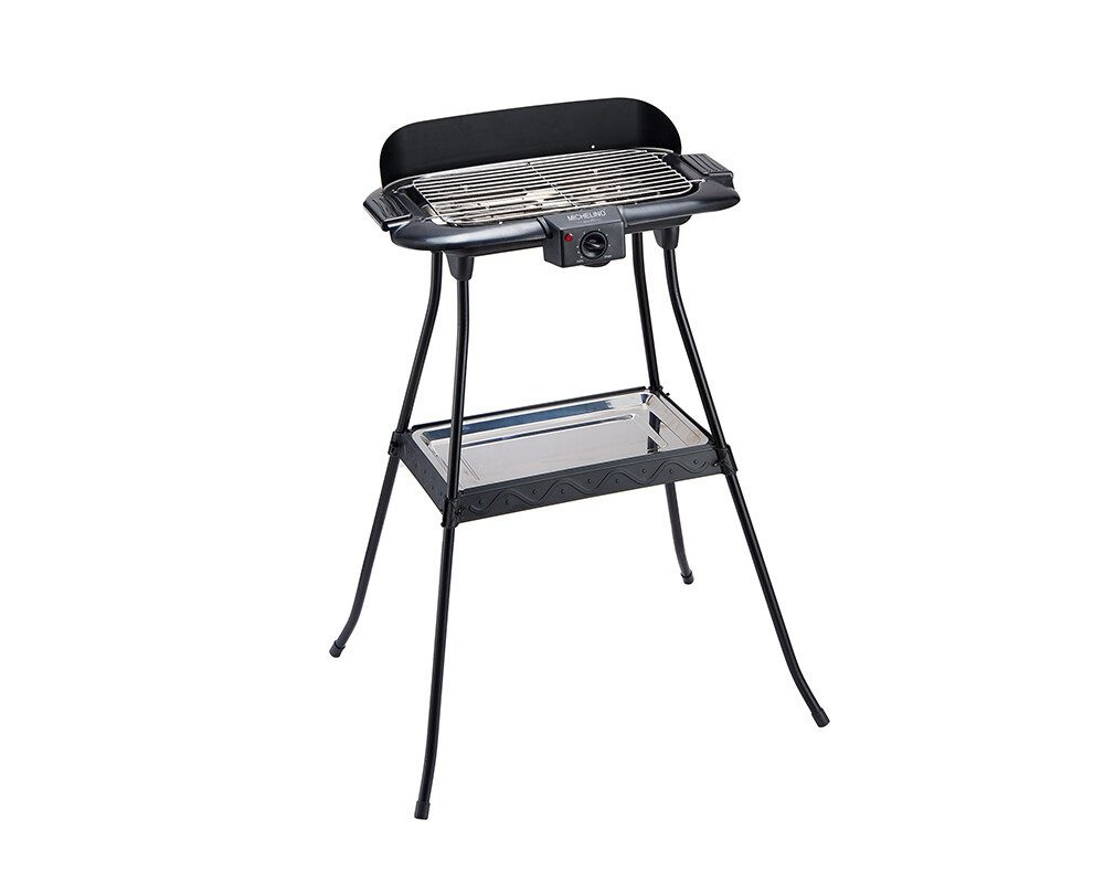 emeco Standgrill Elektrogrill Tischgrill 2 in 1 Standgrill BBQ Barbeque Elektro Garteng