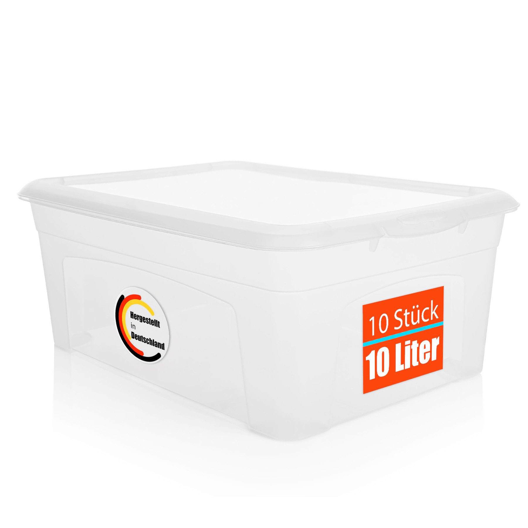 BigDean Aufbewahrungsbox 10 Stück Plastikboxen mit günstig online kaufen