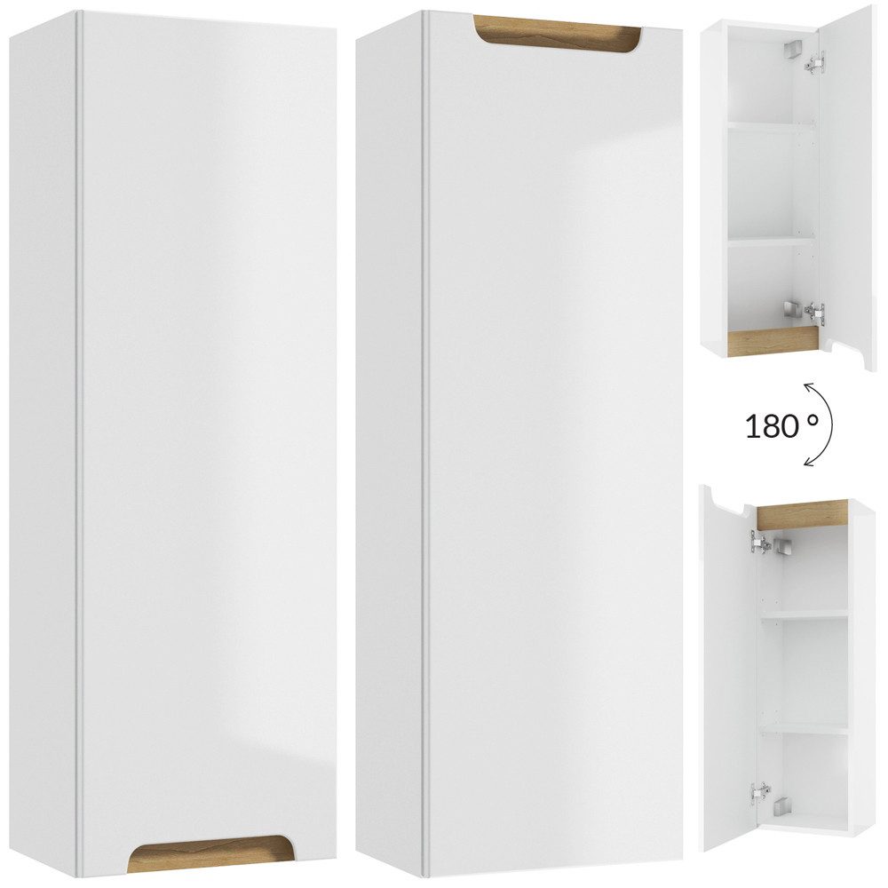 Lomadox Hängeschrank SOFIA-107 weiß Hochglanz lackiert günstig online kaufen