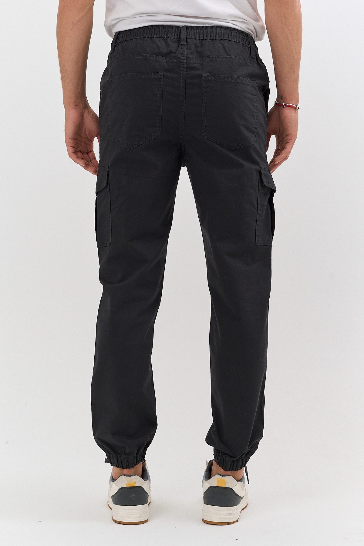 COMEOR Cargohose Herren Stretch Relaxed Fit mit 6 Taschen und Kordelzug Elastischer Beinabschluss, Kordelzug am Bund, Hoher Tragekomfort