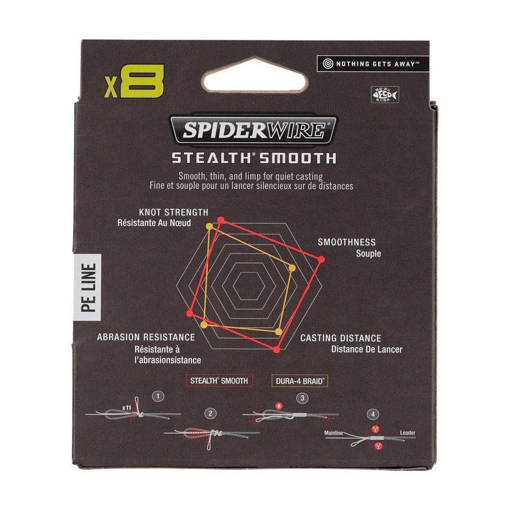 Spiderwire Angelschnur Spiderwire STEALTH SMOOTH 8 CAMO 150m 300m Camouflage, 0.09 m Länge, Sehr abriebfest, Rund geflochten