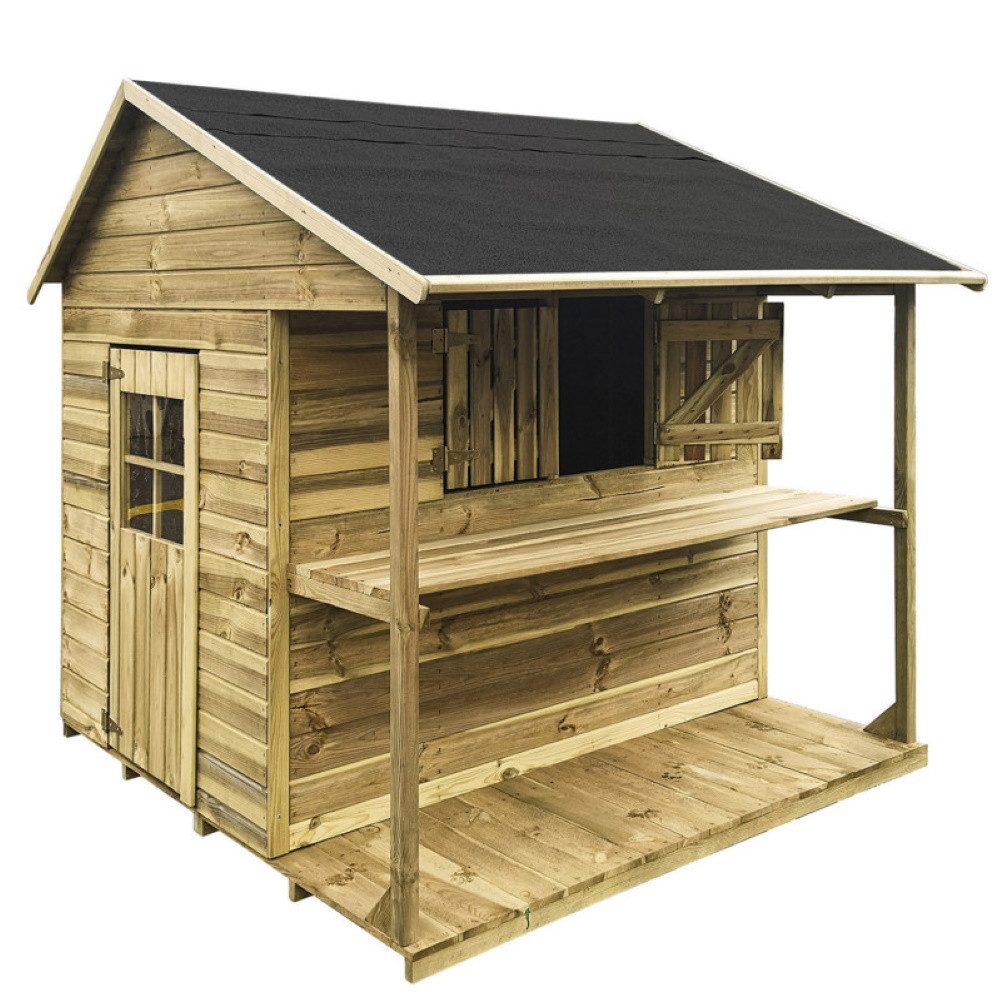 bv-vertrieb Spielhaus Kinderspielhaus Spielhaus Holz-Gartenhaus - (4450)