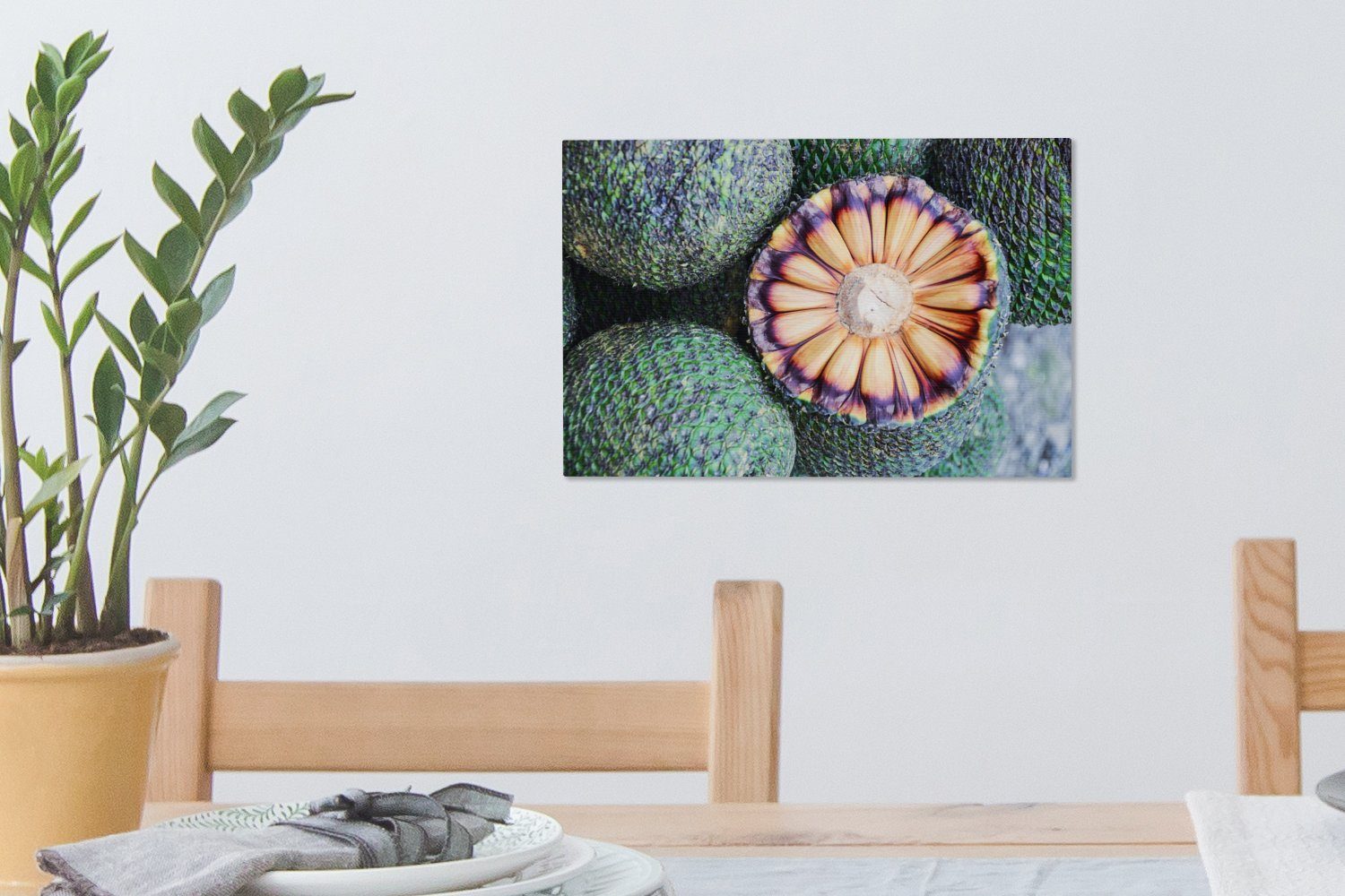 OneMillionCanvasses® Leinwandbild Aufhängefertig, Fotodruck (1 Früchte, cm Wandbild Leinwandbilder, 30x20 Wanddeko, St), brasilianische