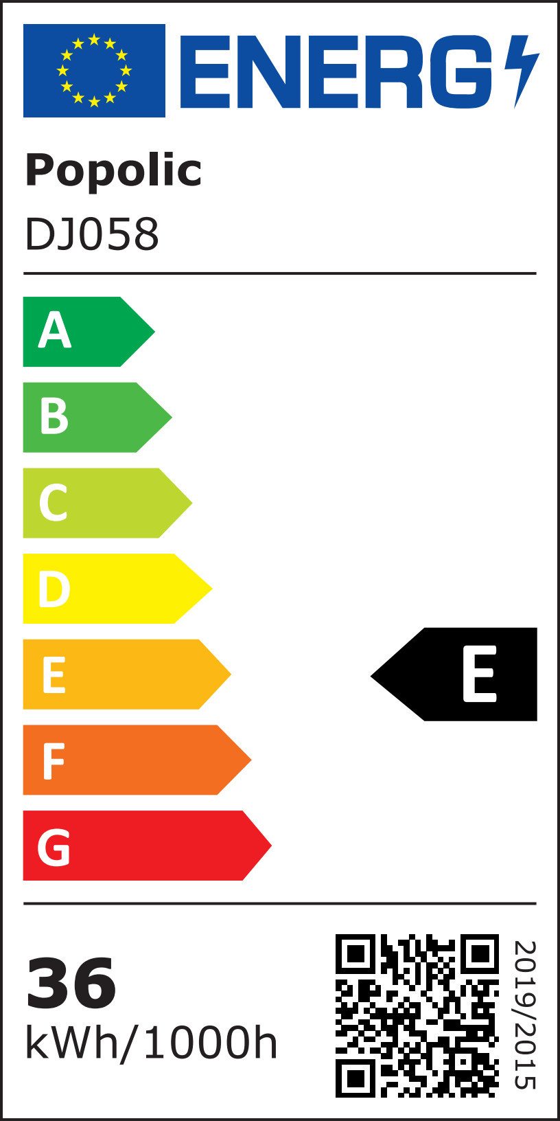 Energieeffizienzklasse: 