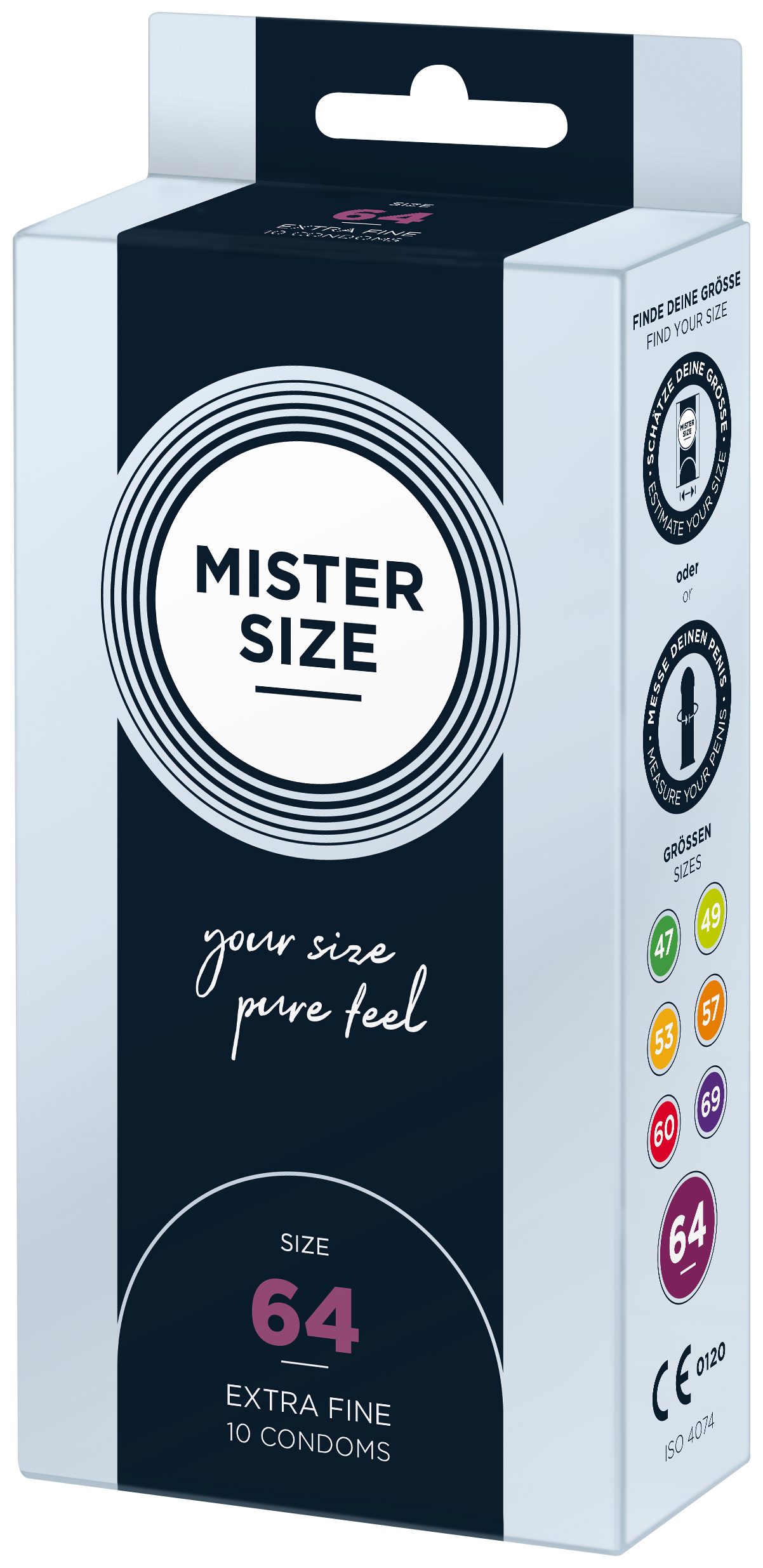 MISTER SIZE Kondome feucht gefühlsecht Nominale Breite 64mm, & Stück, 10