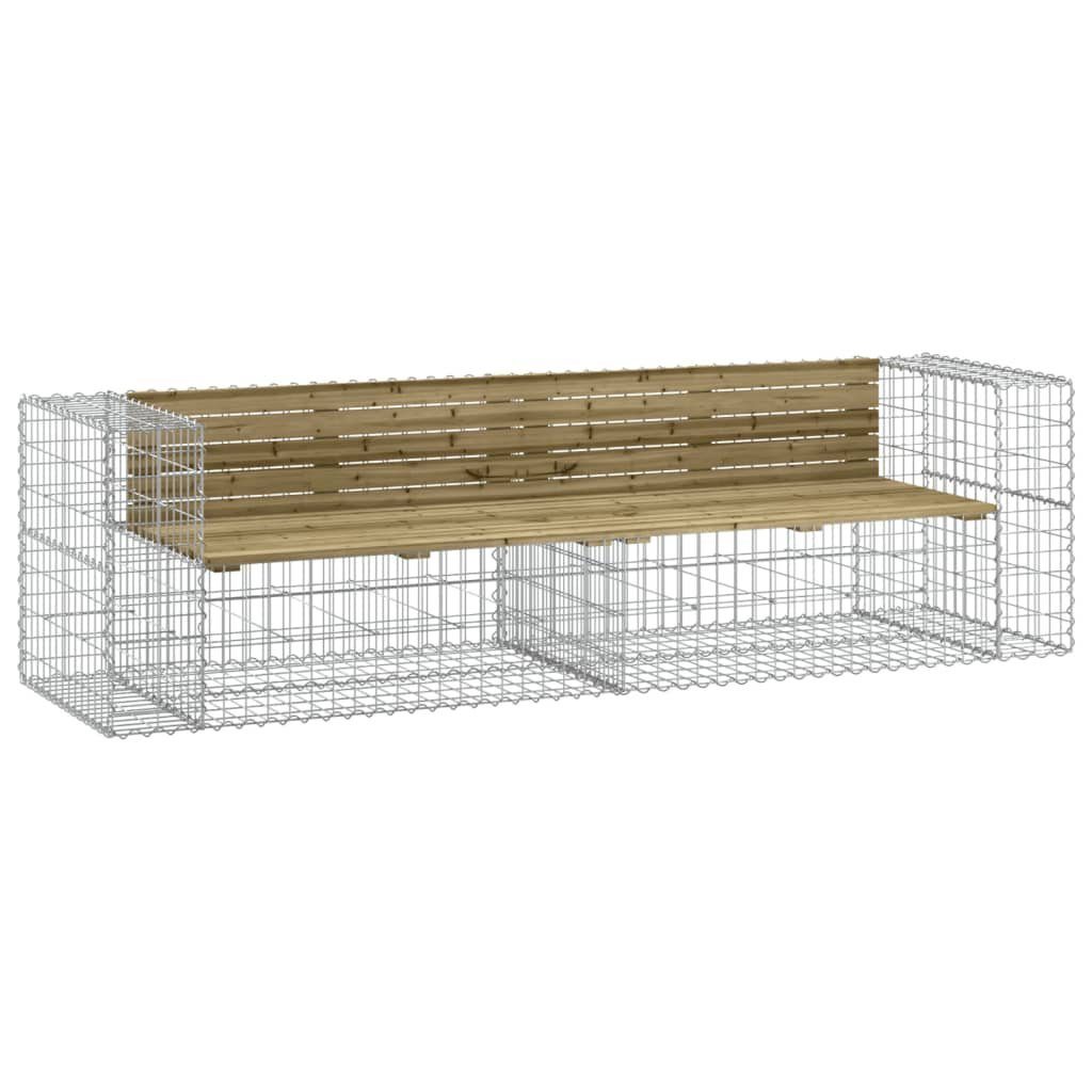 vidaXL Gartenbank Gartenbank aus Gabionen 244x71x65,5 günstig online kaufen