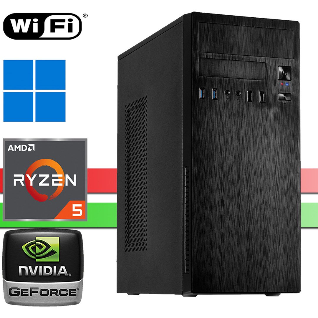 X-HARDWARE X-Power Компьютеры и фото 5500, 32GB RAM, 1000GB NVMe SSD + bis zu 4TB HDD Business-PC (AMD Ryzen 5 5500, Nvidia GeForce GT 730, 32 GB RAM, 1000 GB HDD, 1000 GB SSD, Luftkühlung, Windows 11 Professional)