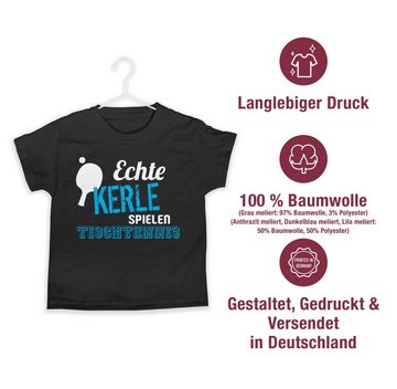 Shirtracer T-Shirt Echte Kerle spielen Tischtennis (1-tlg) Kinder Sport Kleidung