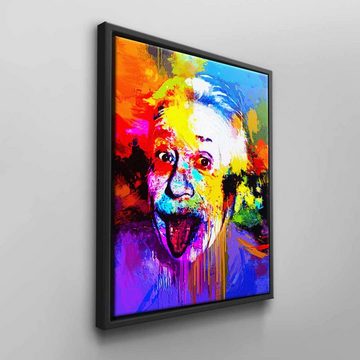 DOTCOMCANVAS® Leinwandbild, Abstraktes Einstein Wandbild von