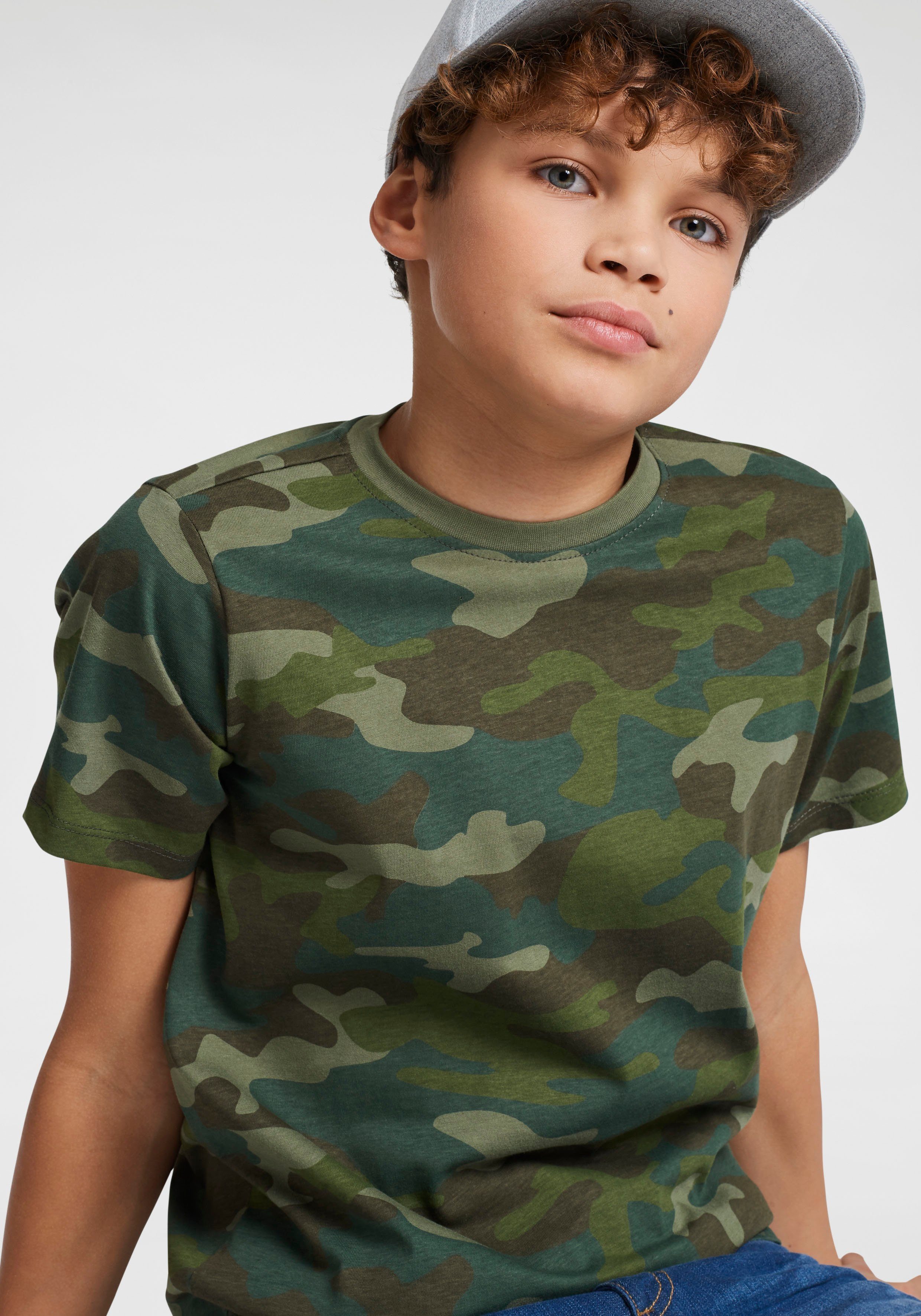 [Wir haben eine große Menge] KIDSWORLD T-Shirt Tarnoptik in cooler