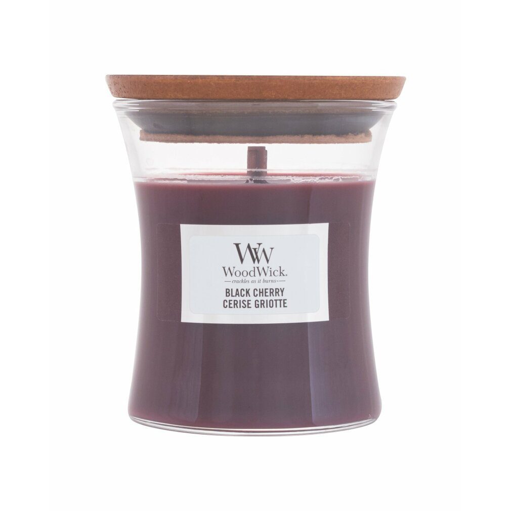 Woodwick Duftkerze Scented candle vase Black Cherry 85 g
