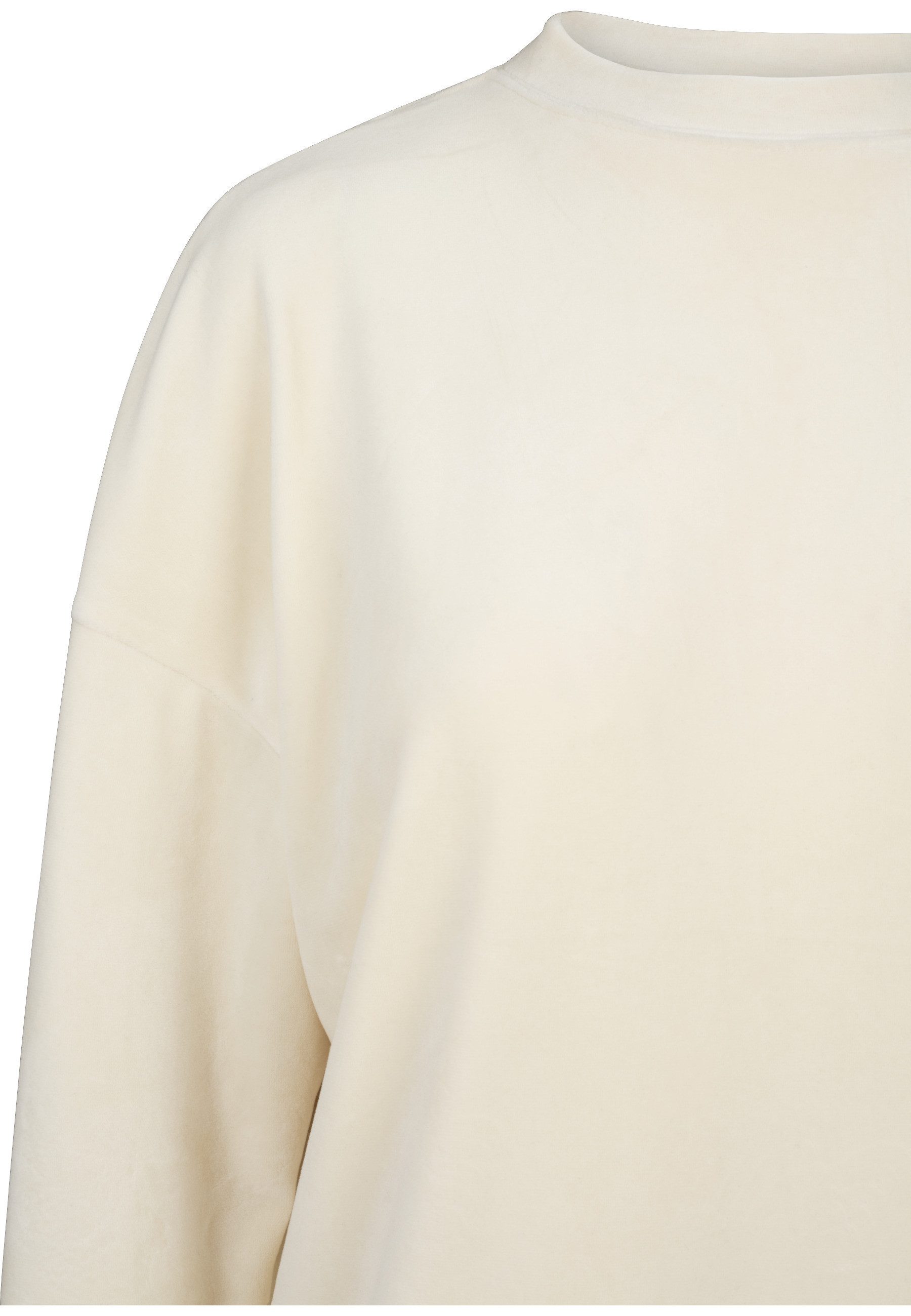 URBAN CLASSICS Sweatshirt Urban Classics Damen Ladies Oversized Velvet Crew (1-tlg)