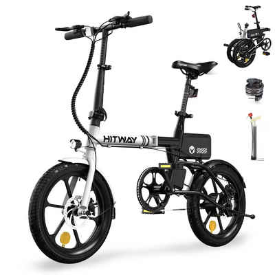HITWAY E-Bike, Faltbares Mini-Elektrofahrrad, 17.42KG, 250W Motor, 25-60KM Reichweite