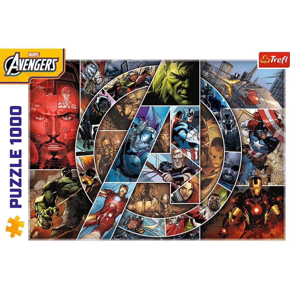 Trefl Puzzle Puzzle Marvel Avengers: Heroes 1000 DLC, Puzzleteile