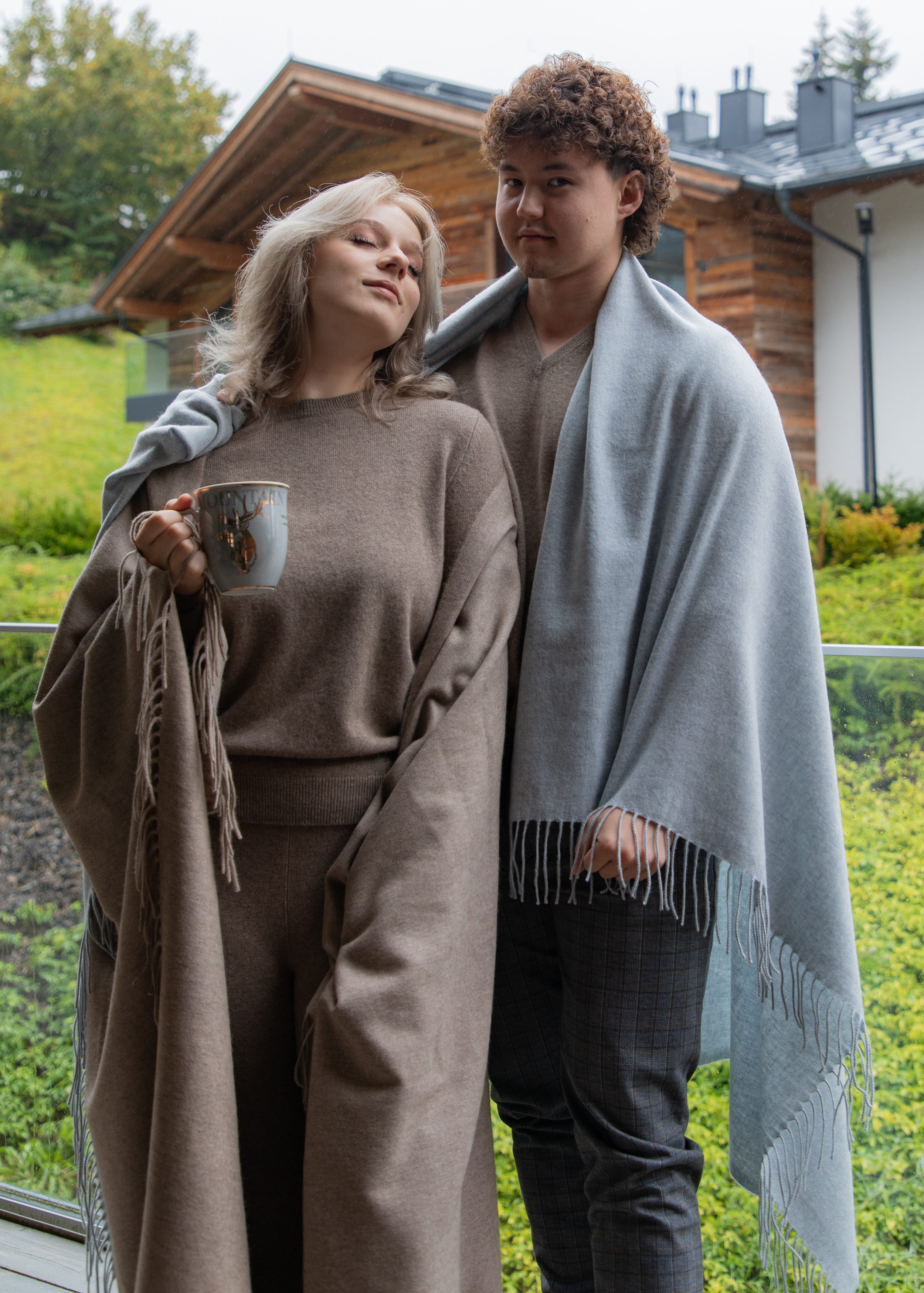 Wohndecke, Ariun, Hochwertige Kaschmirdecke 170*130