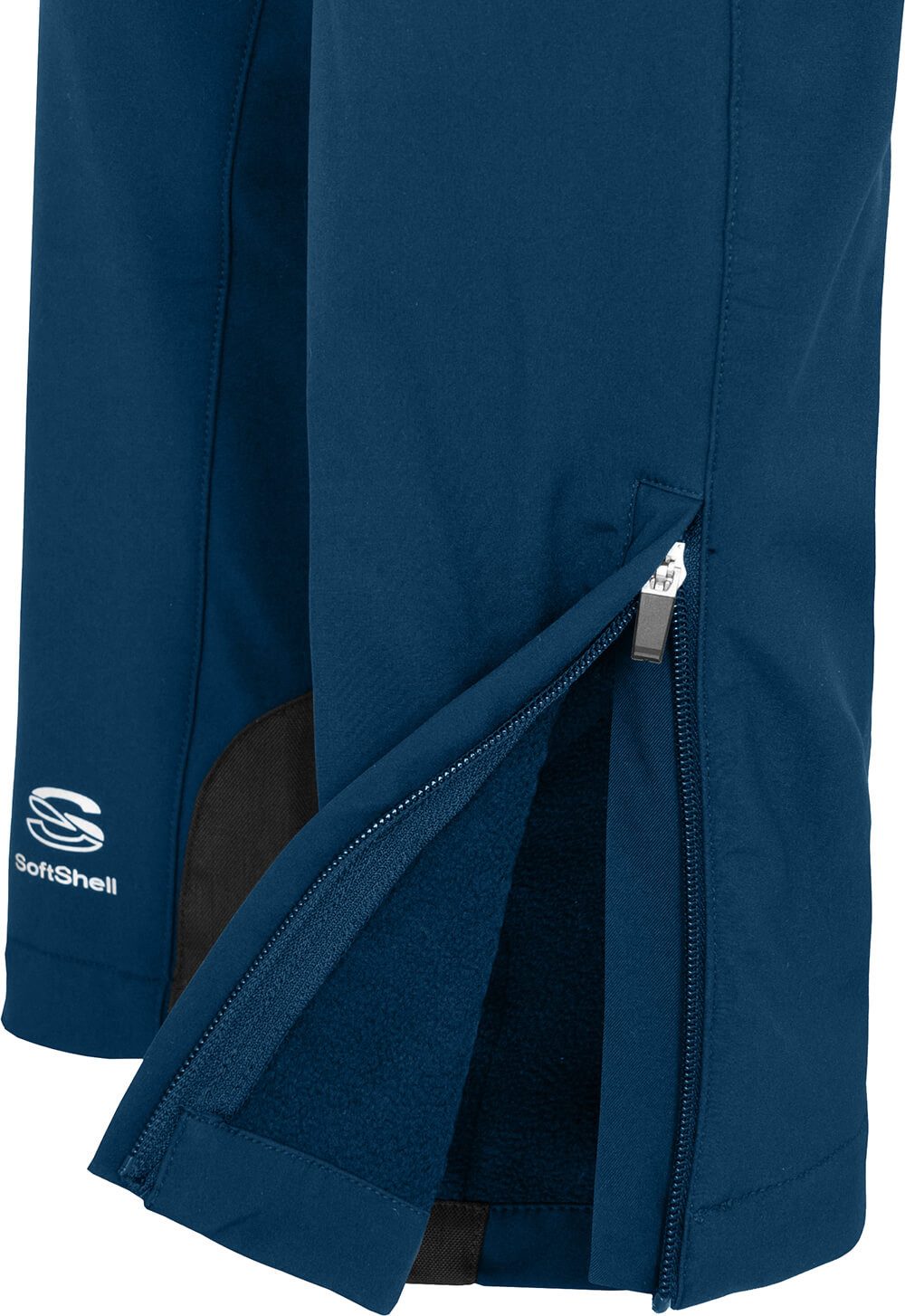 Bergson Outdoorhose MAILA Damen Winter Softshellhose, winddicht, warm, Normalgrößen, poseidon b