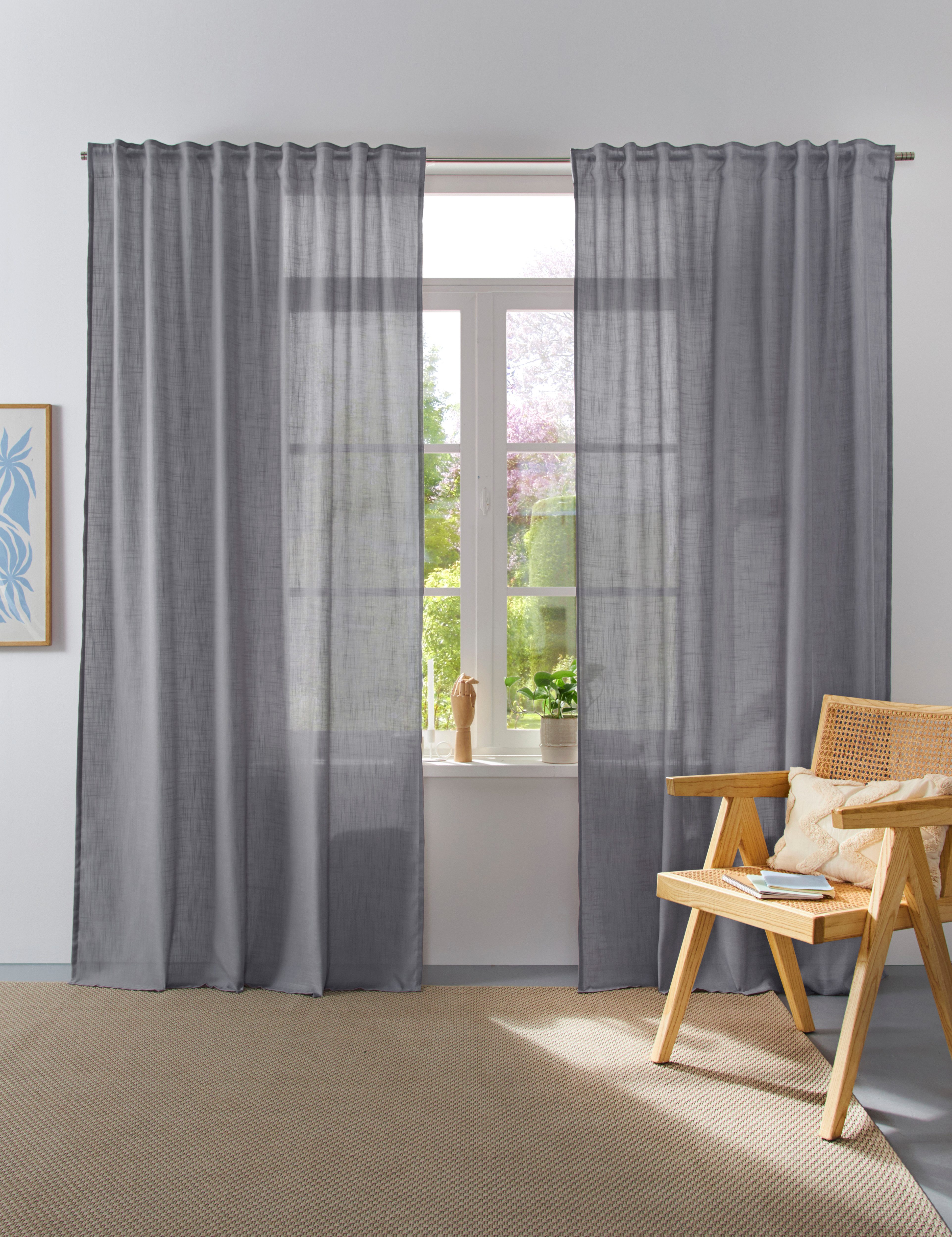 Home affaire Collection Vorhang Linsdorf (1 St), Multifunktionsband, halbtr günstig online kaufen