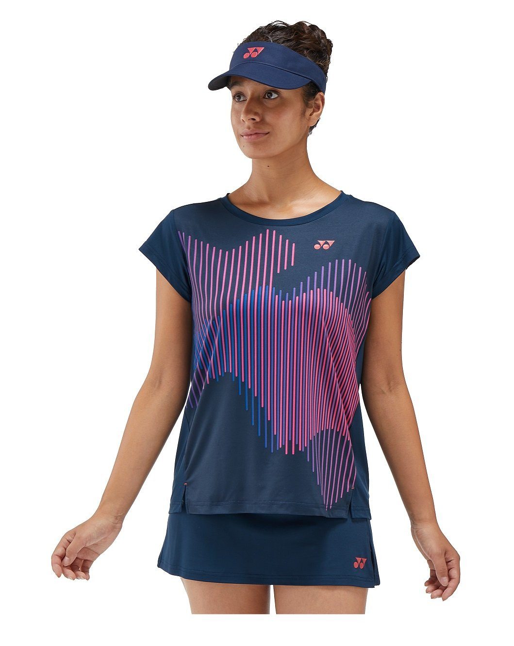 Yonex Tennisshirt Crew Neck US Open 2024 indigoblau Damen