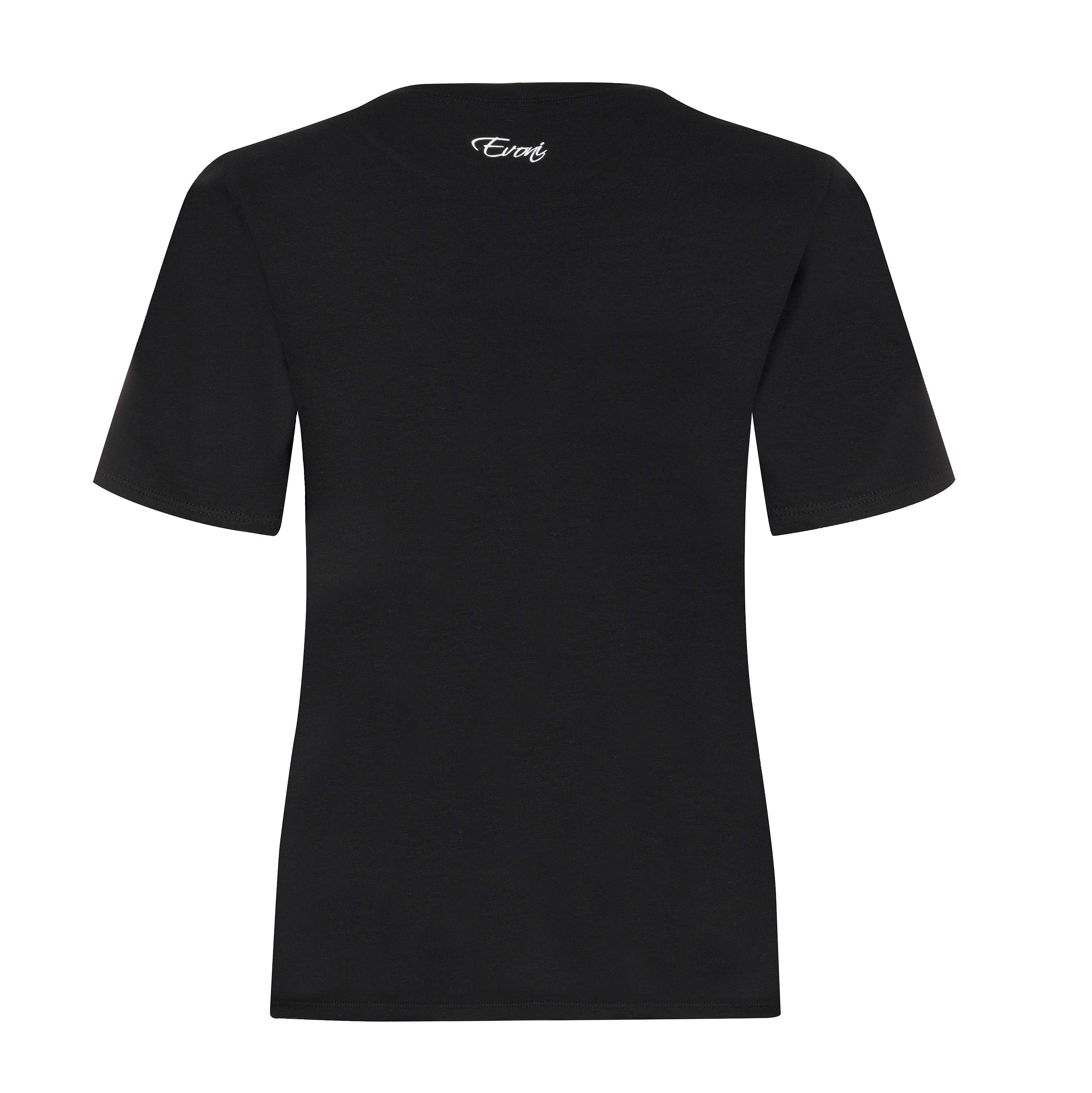 Evoni T-Shirt Damen Kurzarmshirt aus weichem Baumwollstoff mit modischem Fr günstig online kaufen