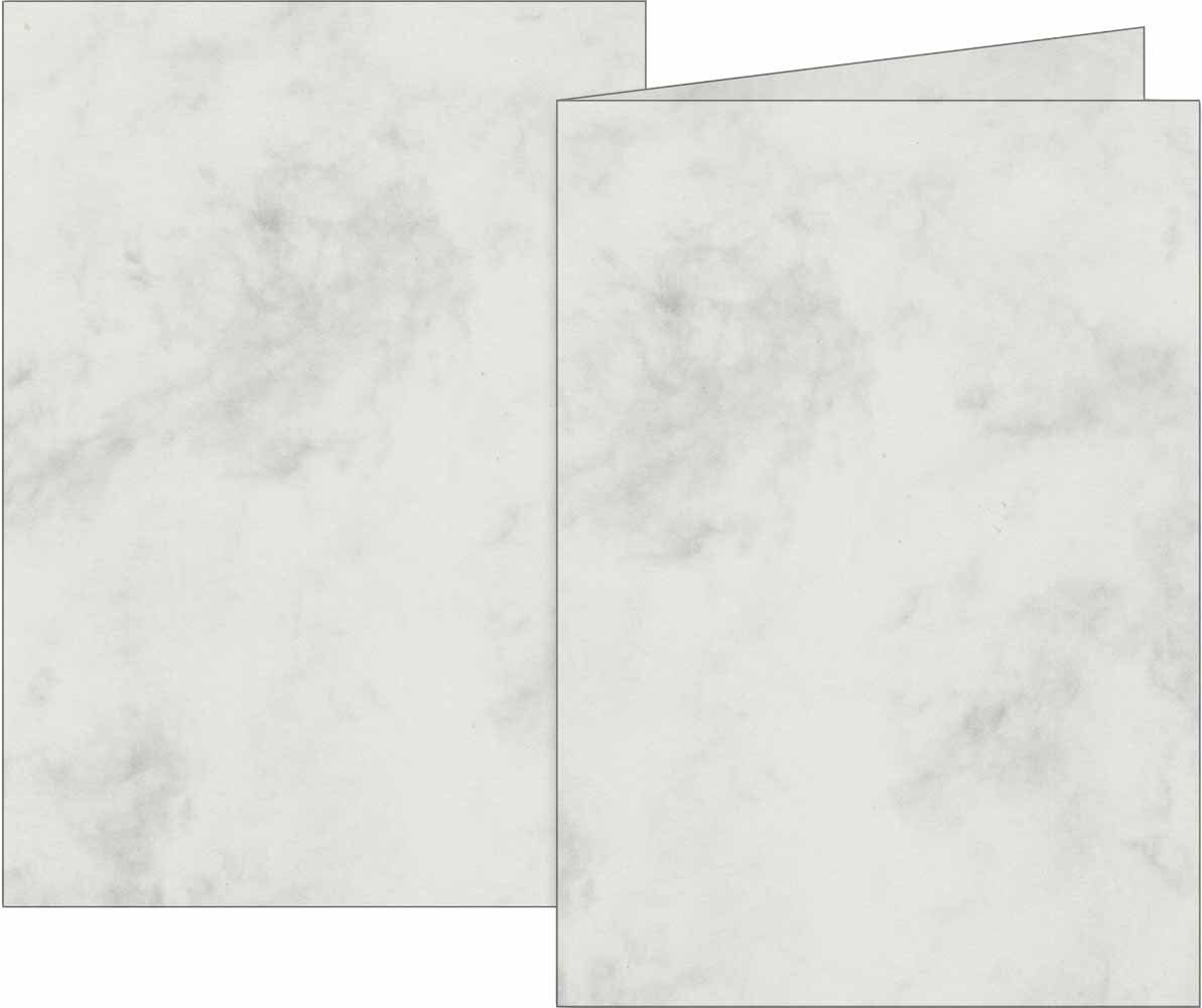 BRUNNEN Поздравительные открытки Doppelkarten A6 160G grau 369991