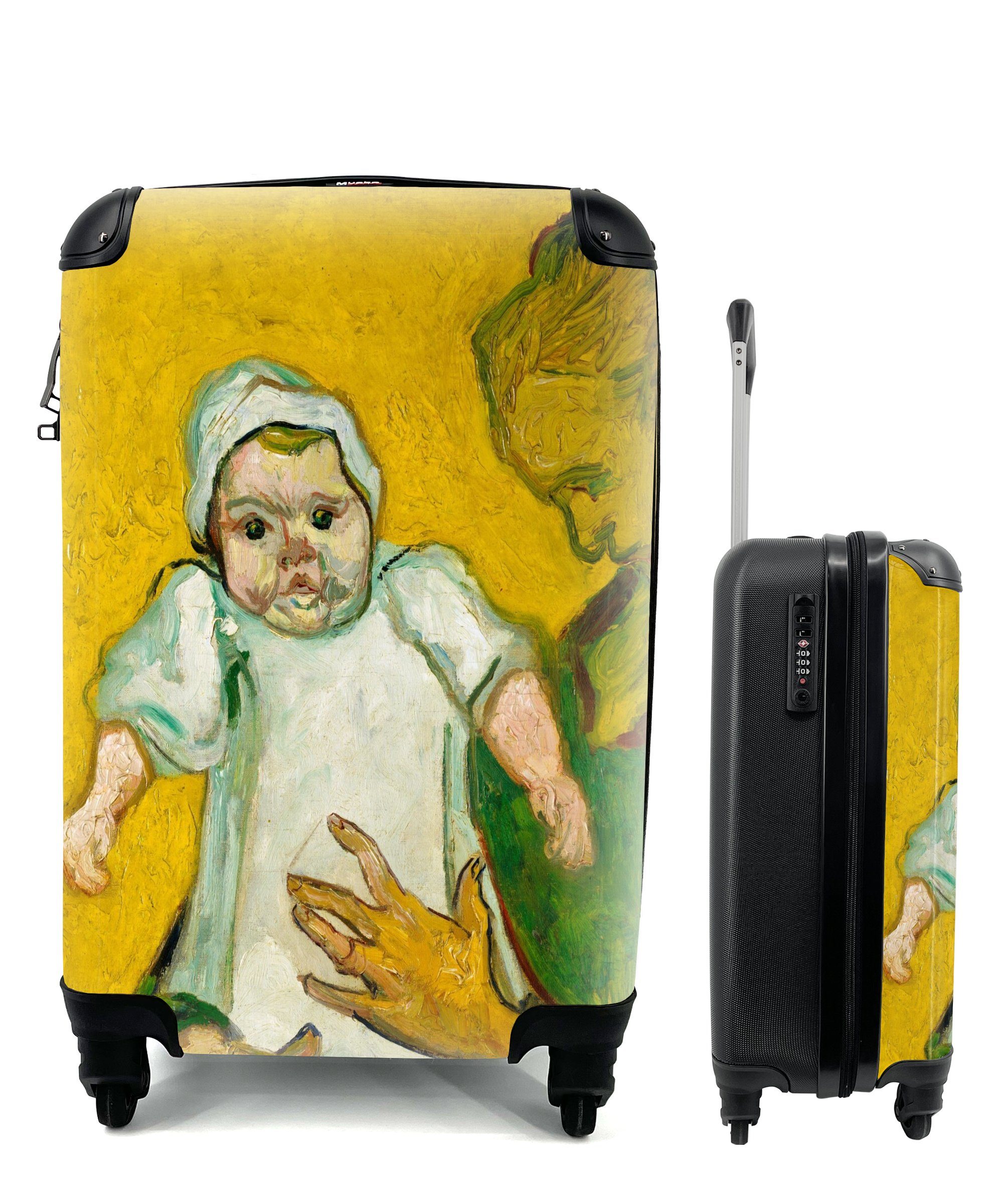 Baby rollen, MuchoWow Gogh, 4 Handgepäck Ferien, van Vincent ihr Madame für Roulin Rollen, Trolley, Reisetasche Handgepäckkoffer und Reisekoffer mit -