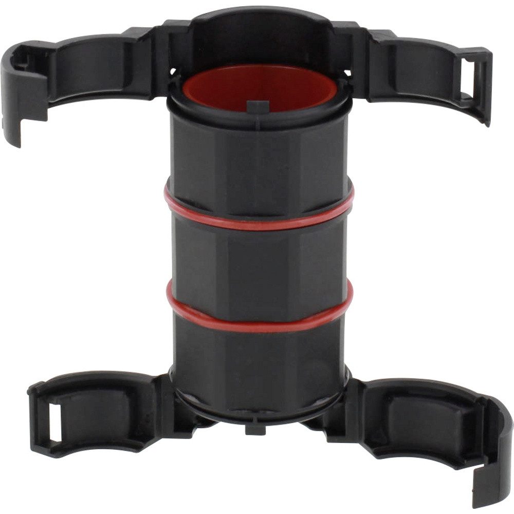 WISKA Kabelzubehör Wiska 10109728 BFC-17-17-BK Wellrohradapter Schwarz Gerade 1 St., (BFC-17-17-BK)