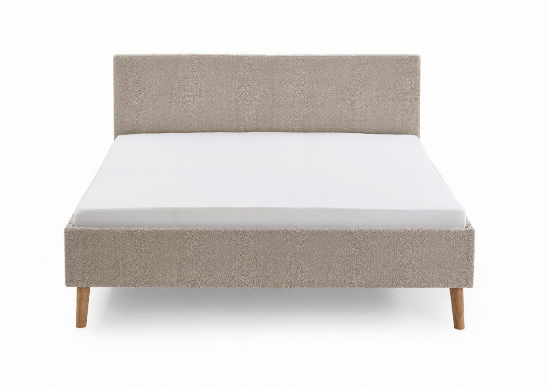 meise.möbel Polsterbett Polsterbett Kreta, Flausch, taupe, 180 x 200 cm, kuscheliges Doppelbett 180x200, Erwachsenenbett taupe, King Size