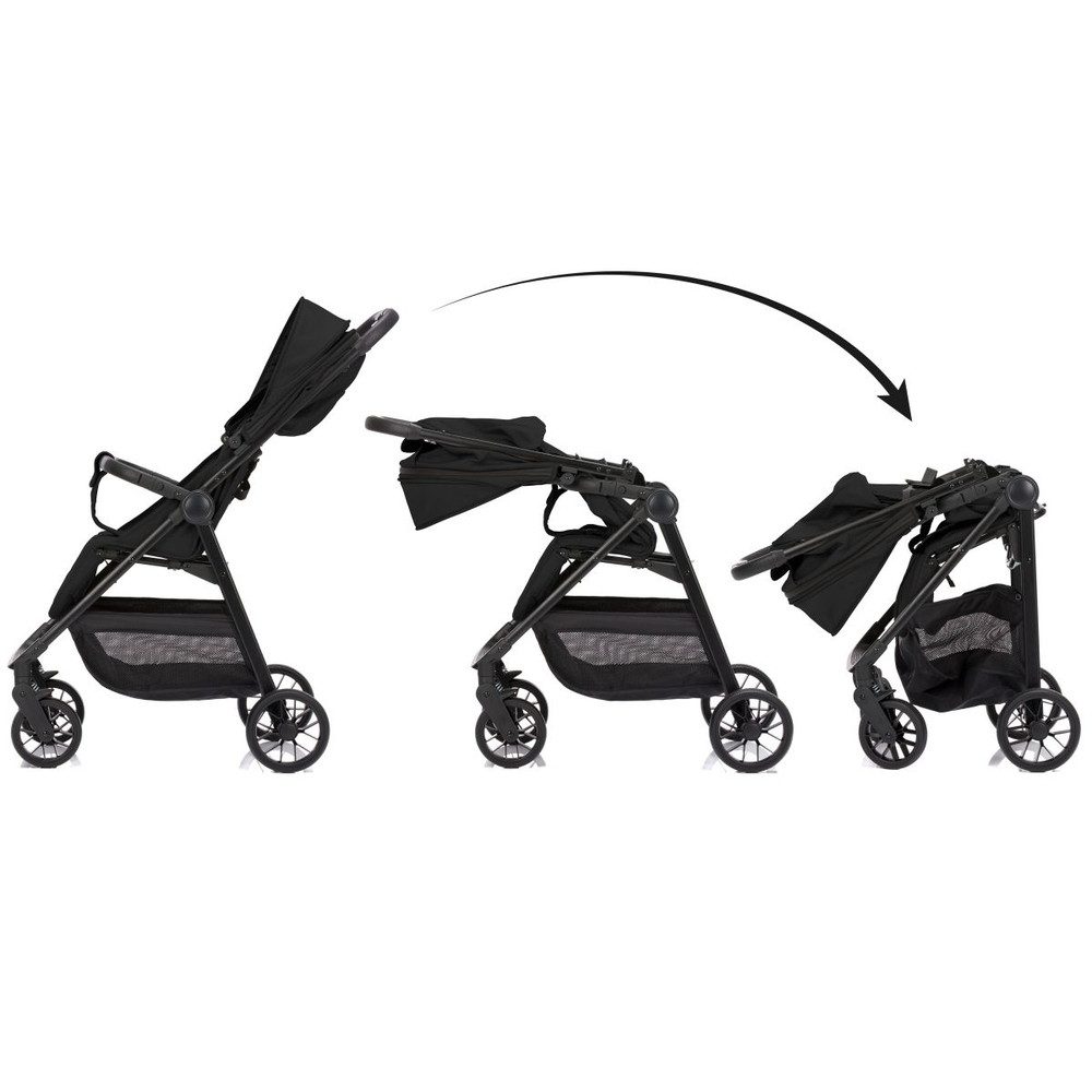 MICA Kombi-Kinderwagen MICA - Buggy Milo - schwarz