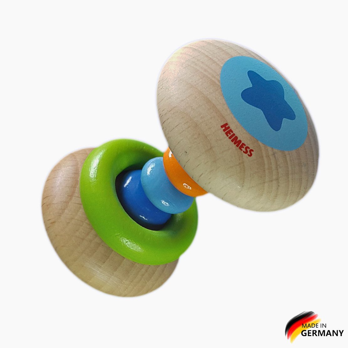 HEIMESS Greifling Stielgreifling Regenbogen klein (packung, 1-tlg., set), Leicht zu halten, angenehm zu schütteln, spannend zu entdecken