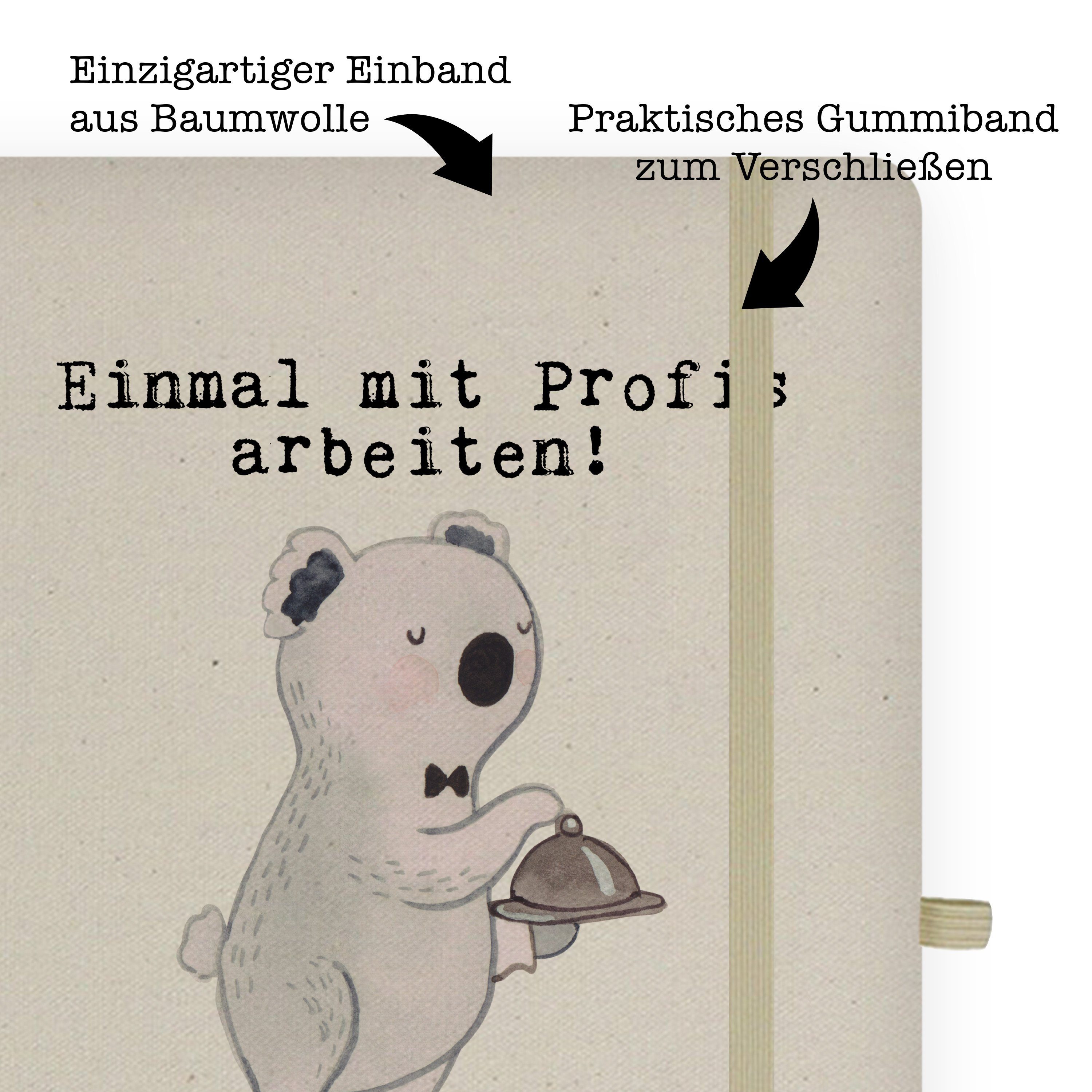 & Mrs. - Transparent - Notizbuch Mr. Geschenk, Leidenschaft Schreib aus Panda & Mrs. Panda Restaurantfachmann Mr.