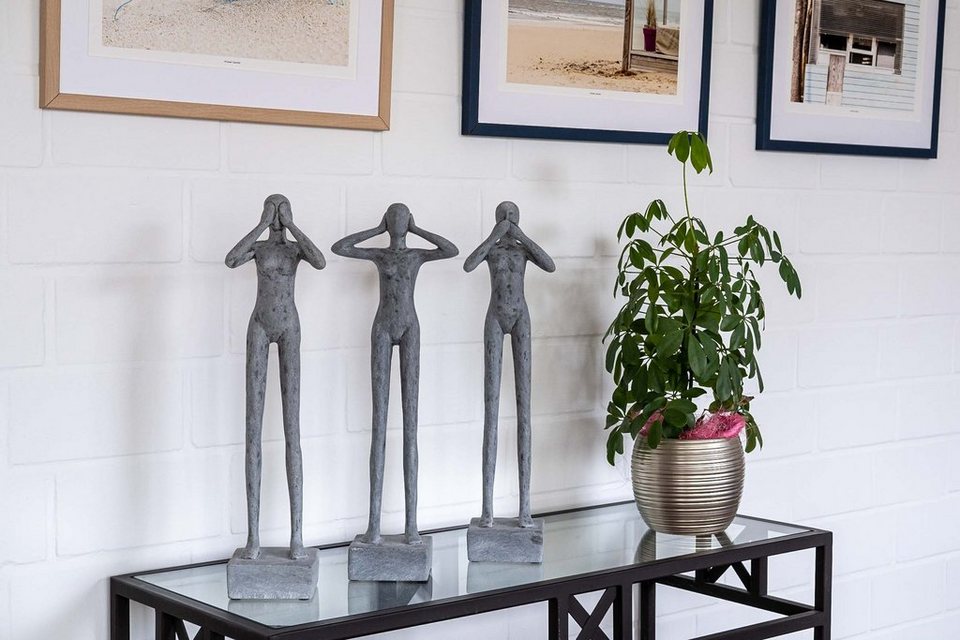 IDYL Dekofigur IDYL Moderne Skulptur Figur Sandsteinguss SET 