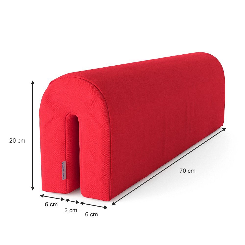 VitaliSpa® Bettumrandung, Rot, 70 x 20 cm, Höhe 20 mm, (1-tlg)