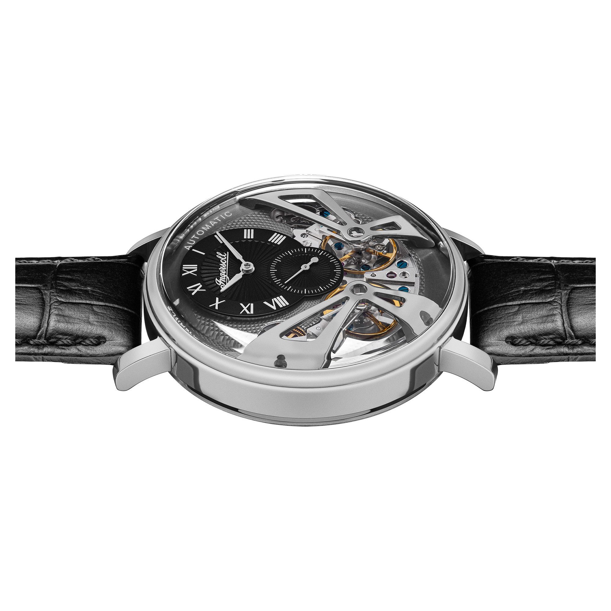 Ingersoll Automatikuhr The Tennessee I13103, Armbanduhr, Herrenuhr, Mechanische Uhr, Lederarmband, analog