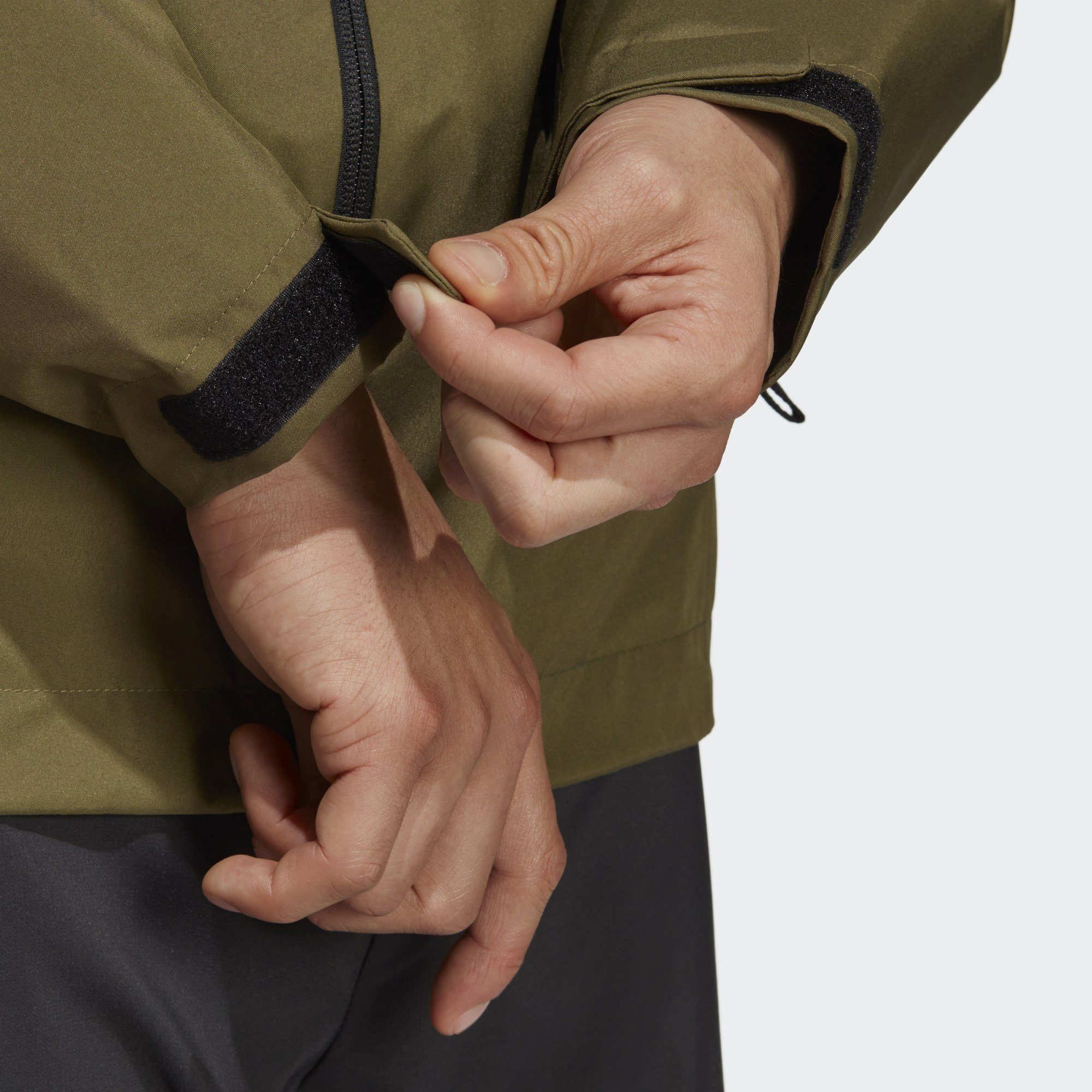 adidas TERREX Outdoorjacke Focus MULTI RAIN.RDY TERREX 2-LAYER Olive REGENJACKE