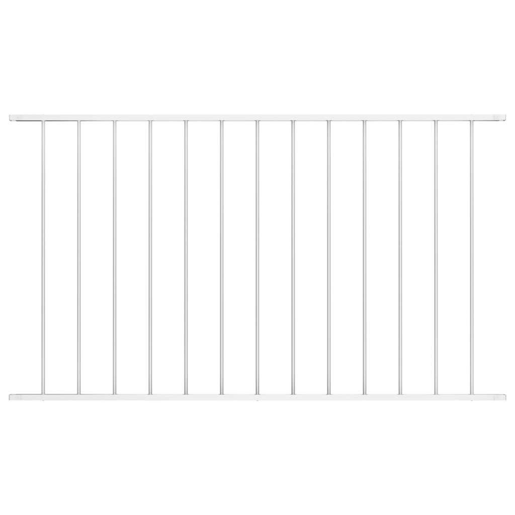 furnicato Zaun Gartenzaun Zaunelement Woerden 170x75 cm Weiß Pulverbeschichtet, (1-St)