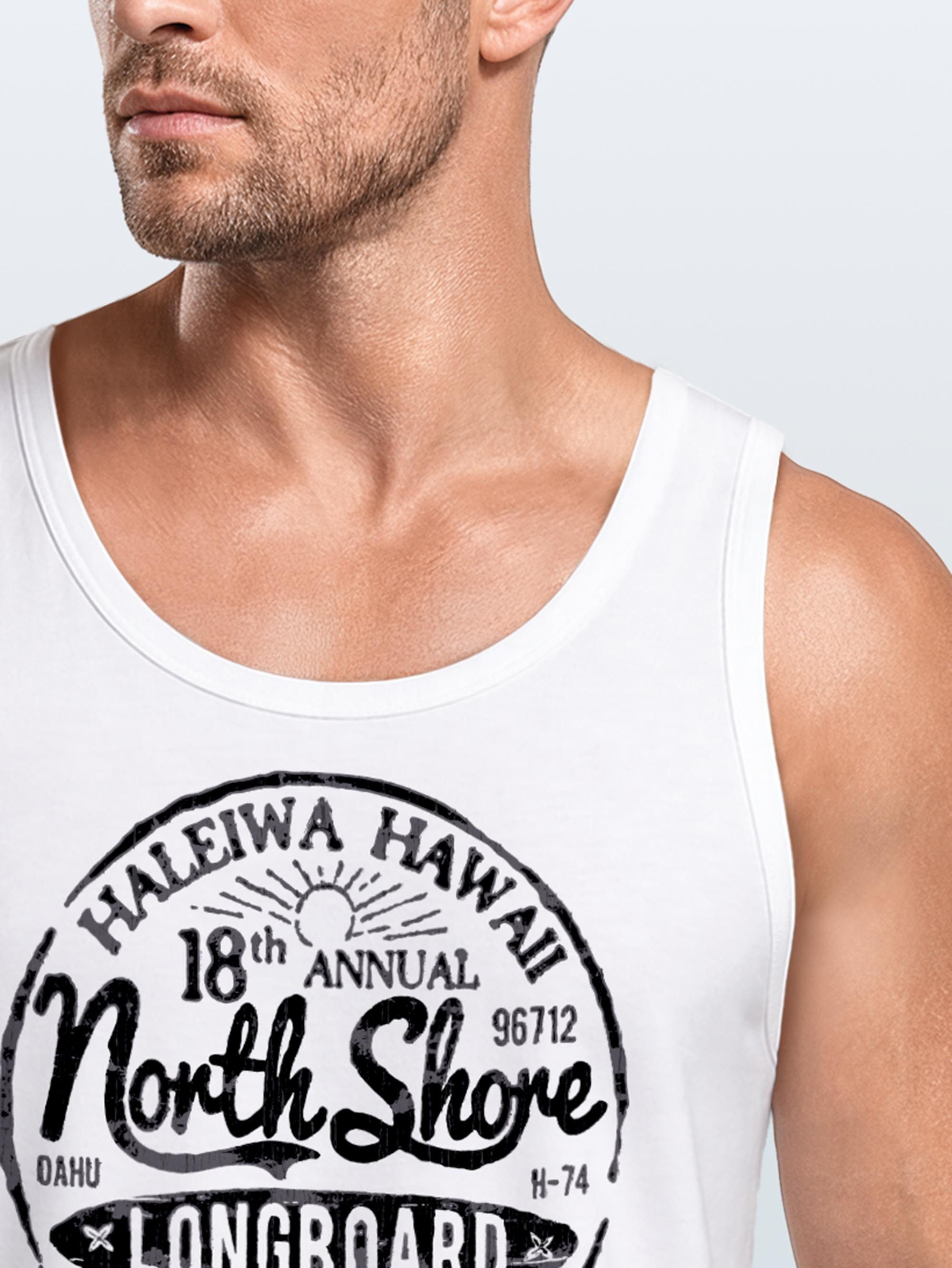 Neverless Tanktop Herren Tank-Top North Shore Longboard Retro Surf Motiv Wellenreiten mit Print