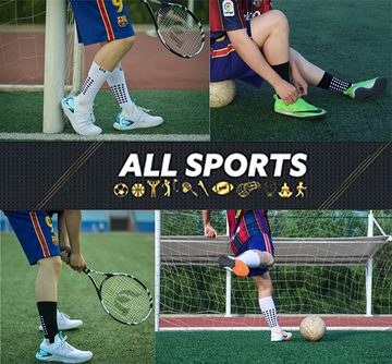 YI Sportsocken Soccer Socken rutschfest verschleißfest verdickt mid-calf Sportsocken
