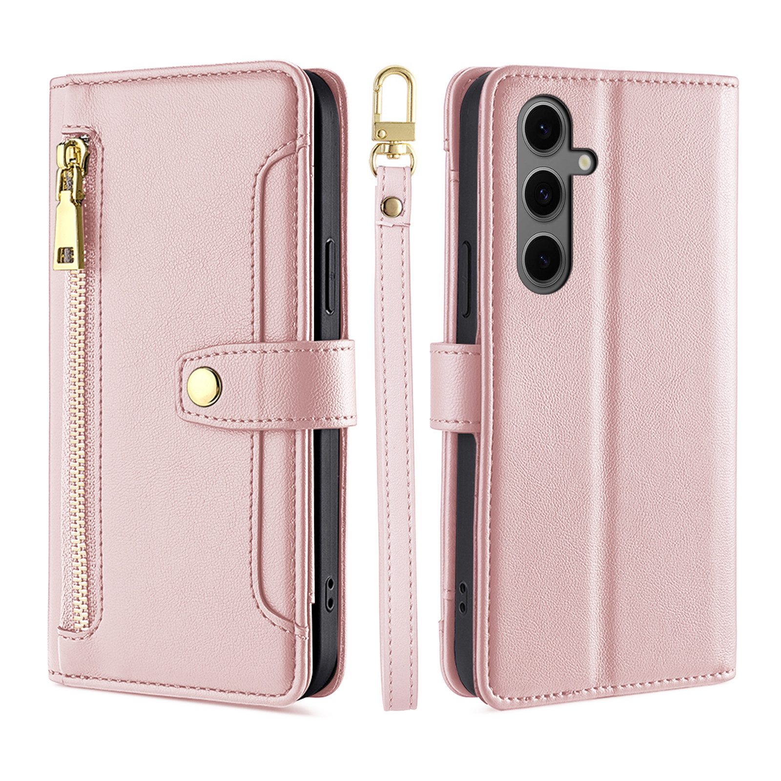 betterfon Handykette für Samsung Galaxy Leder Umhänge Hülle mit Kartenfächer, Hände frei - mit Silikonhülle & Schnur für flexiblen Alltag – Bild 3 von 5