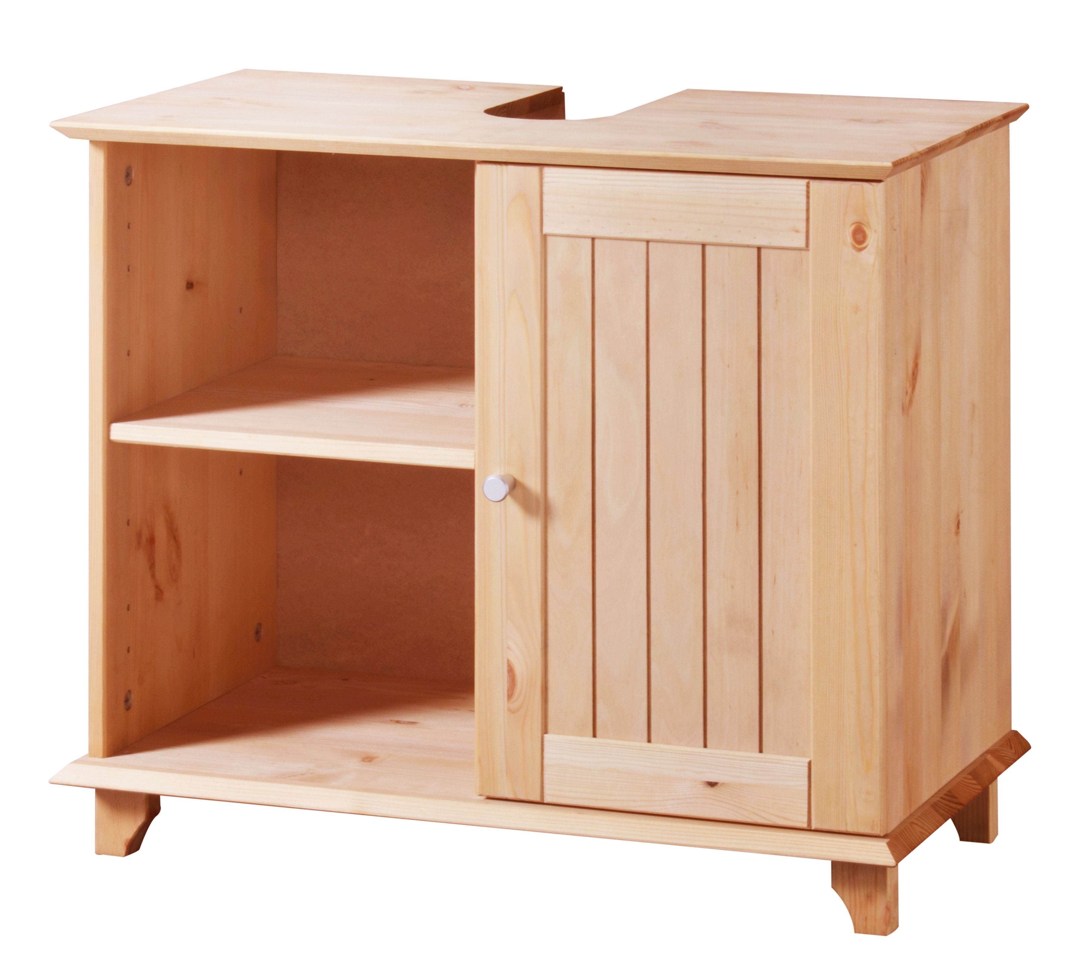 welltime Waschbeckenunterschrank Venezia Landhaus Badmöbel aus Massivholz, günstig online kaufen