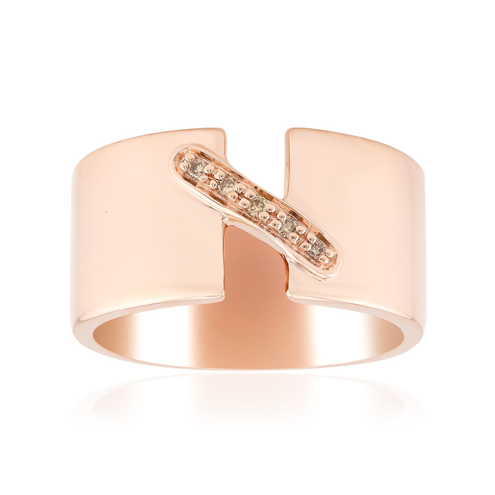 Cavill Diamantring Cavill Ring 925 Sterlingsilber rosévergoldet, 5 Diamanten 0,028 ct (1-tlg)