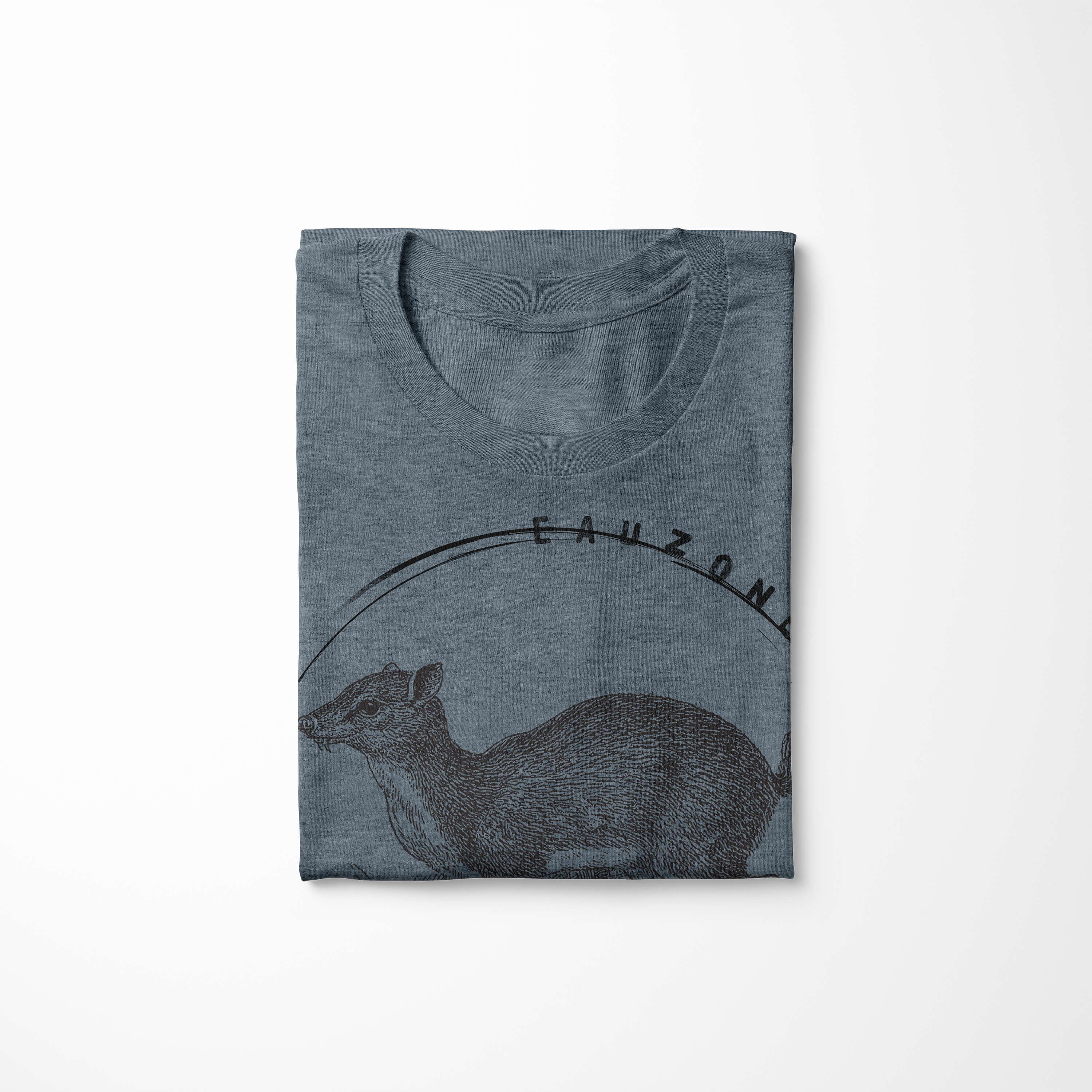 T-Shirt Indigo Herren Chevrotain Evolution T-Shirt Sinus Art