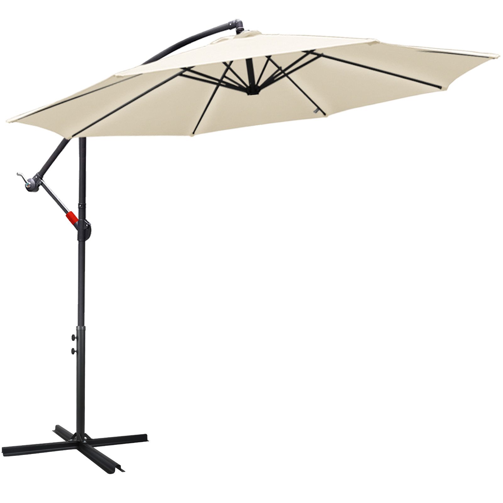 Clanmacy Sonnenschirm Gartenschirm 300cm, Ampelschirm mit günstig online kaufen