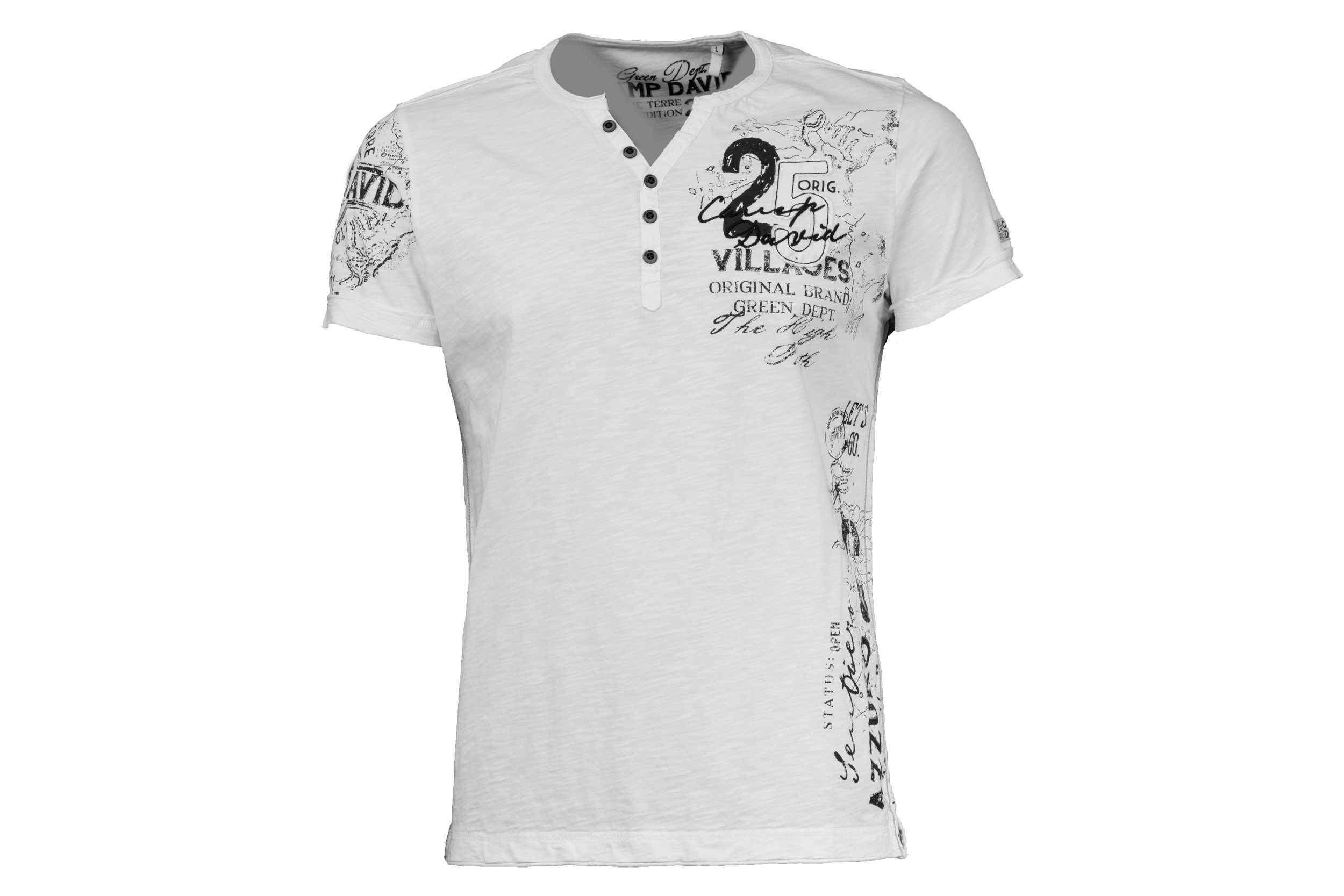 CAMP DAVID T-Shirt Camp David Henley-Shirt günstig online kaufen
