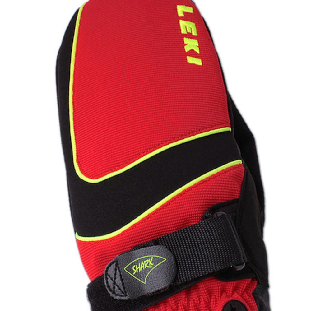 Leki Fäustlinge Shark Thermo Handschuhe Skihandschuhe mit Finger-Channels und Shark System, kompatibel mit Leki-Stöcken