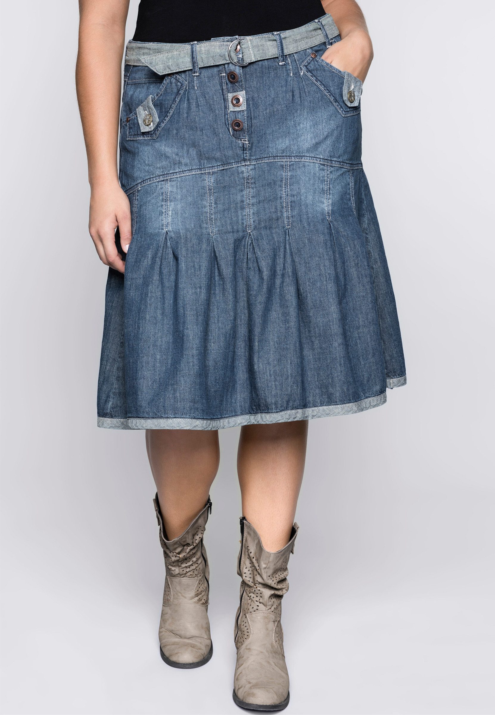 sheego by Joe Browns A-Linien-Rock Jeansrock . günstig online kaufen