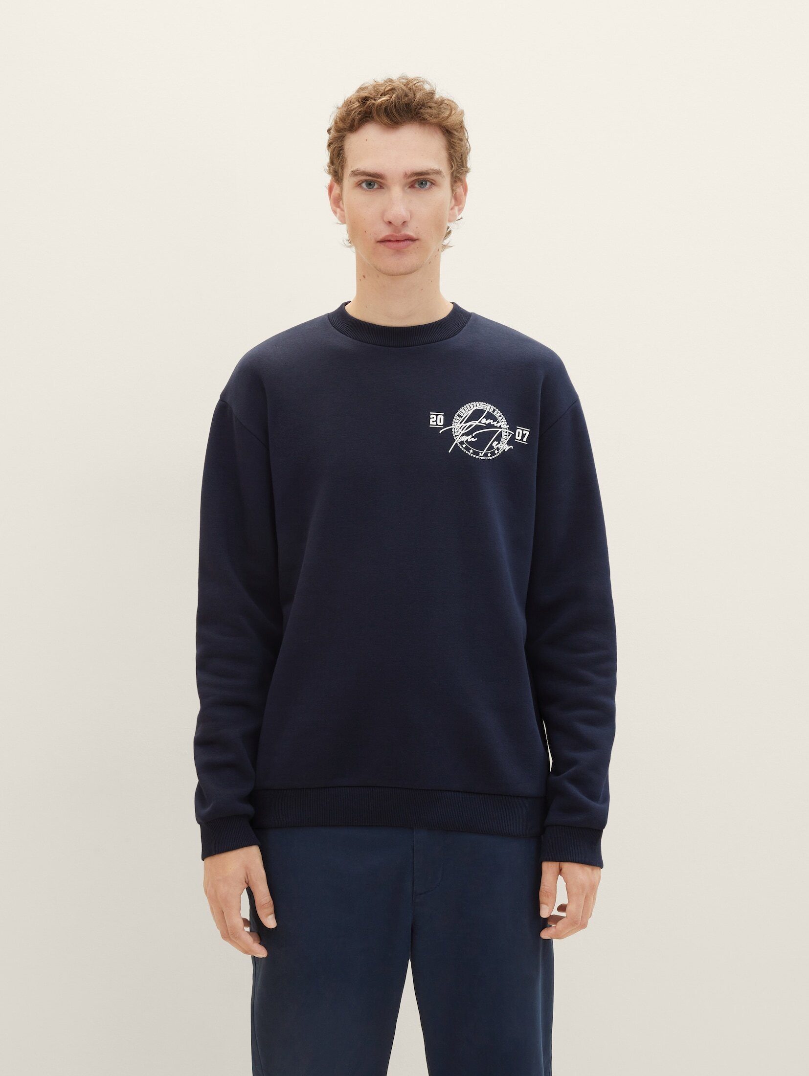 TOM TAILOR Denim Hoodie College Sweatshirt marine