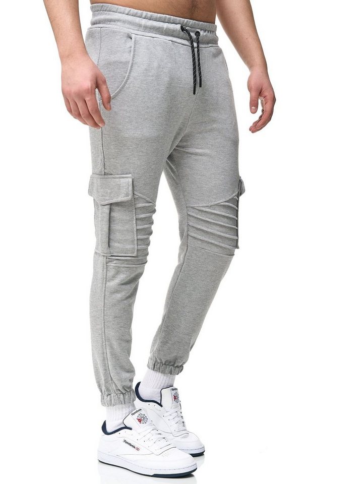 John Kayna Jogginghose Herren Jogginghose Cargo Sweatpants Sport hose  Männer Trainingshose (Sporthose Trainingshose Sweatpants, 1-tlg) Fitness  Freizeit Casual, STREETWEAR: Absoluter Hingucker nicht nur beim Sport