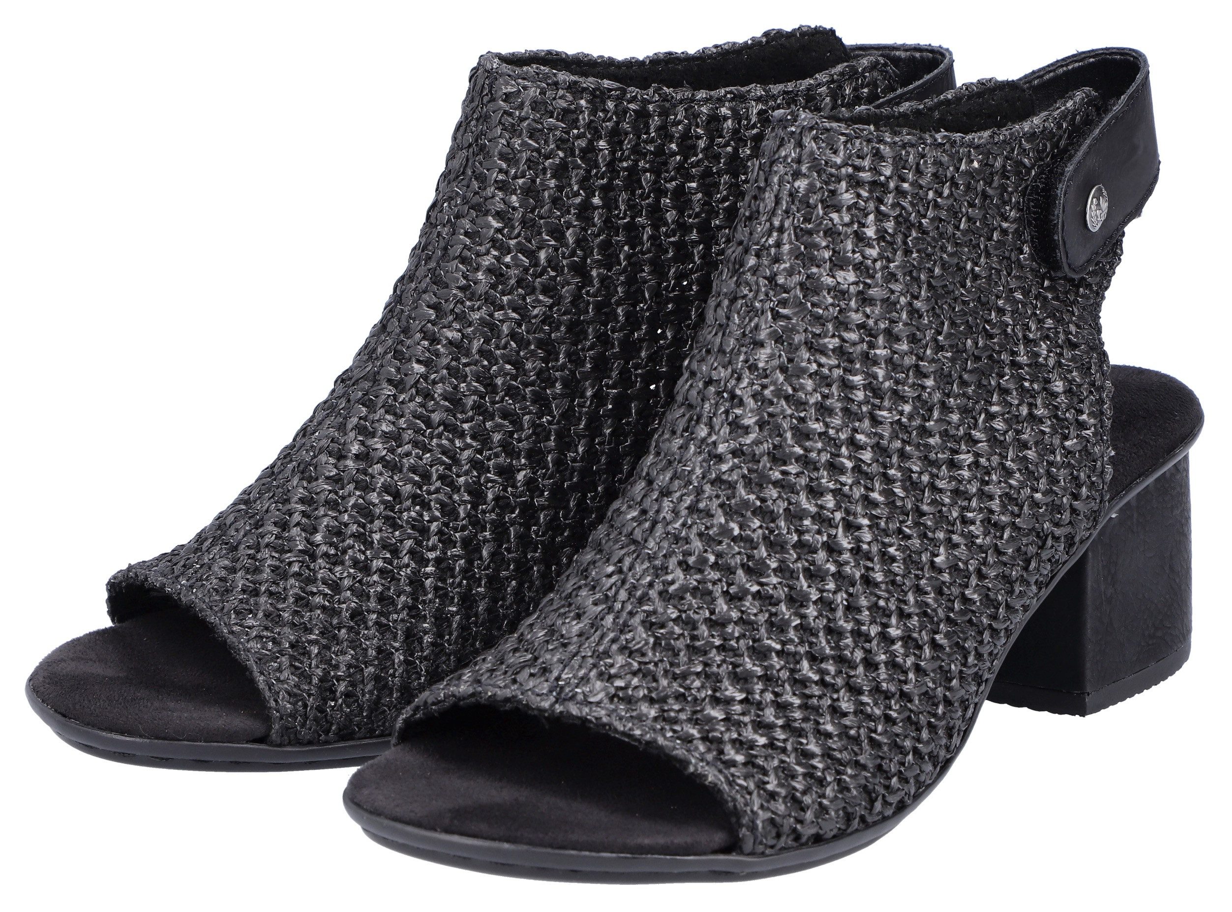 Rieker Sandalette, Sommerschuh, Sandalette, Blockabsatz, in modischer Flech günstig online kaufen